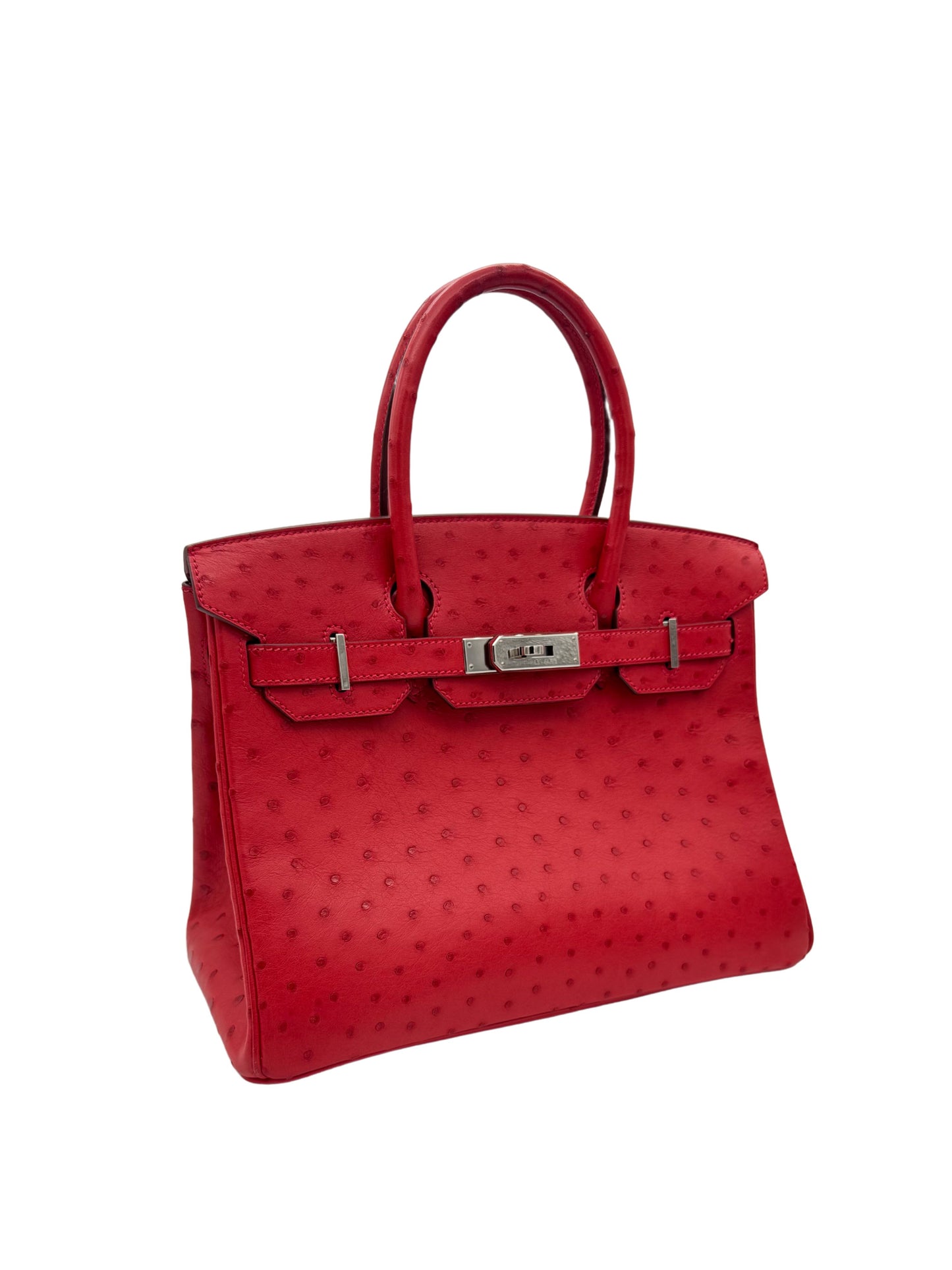 Hermès Birkin 30 Ostrich Bougainvillea