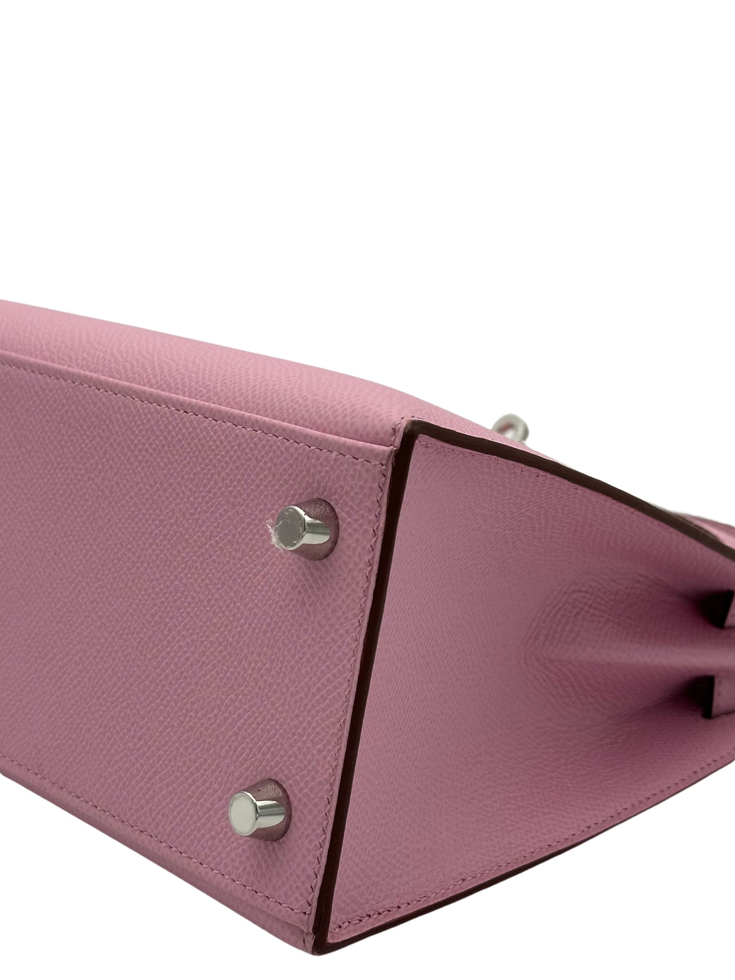 Hermès Kelly 25 Epsom Mauve Sylvester Palladium Hardware