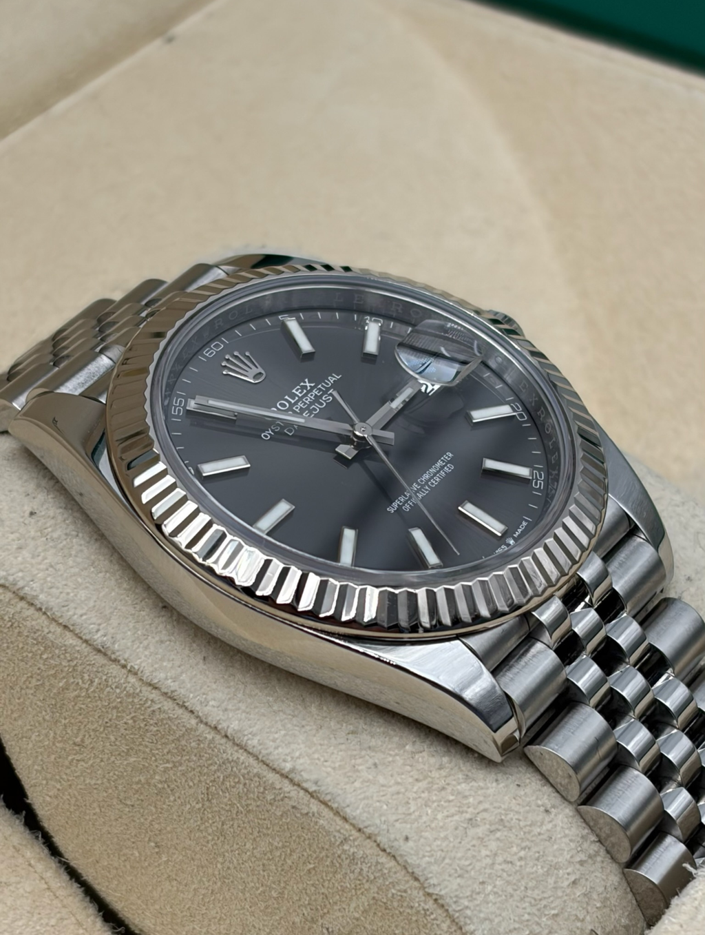 Rolex Datejust 41mm Steel Rhodium Dial