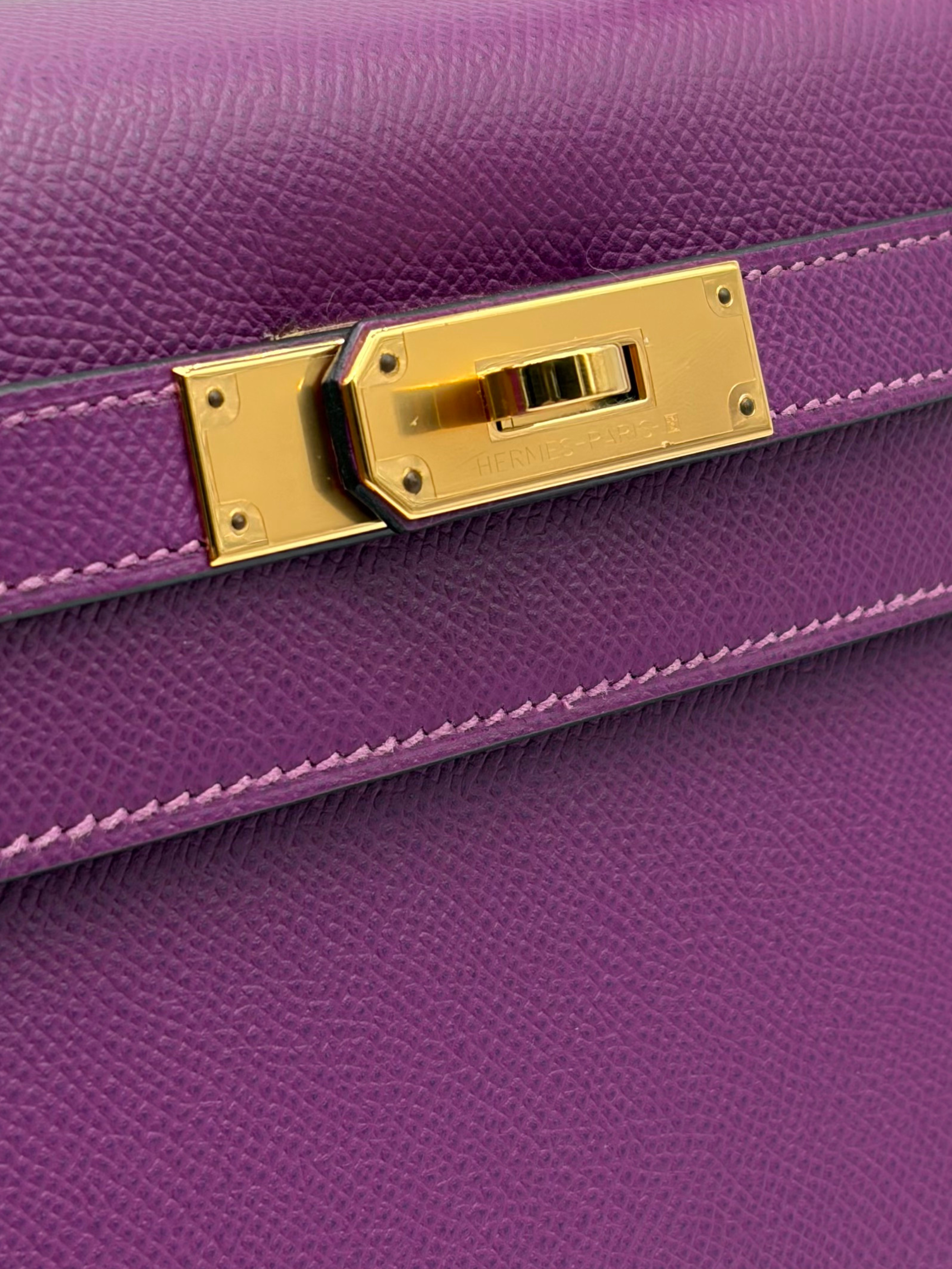 Hermès Kelly 28 Epsom Anemone Gold Hardware