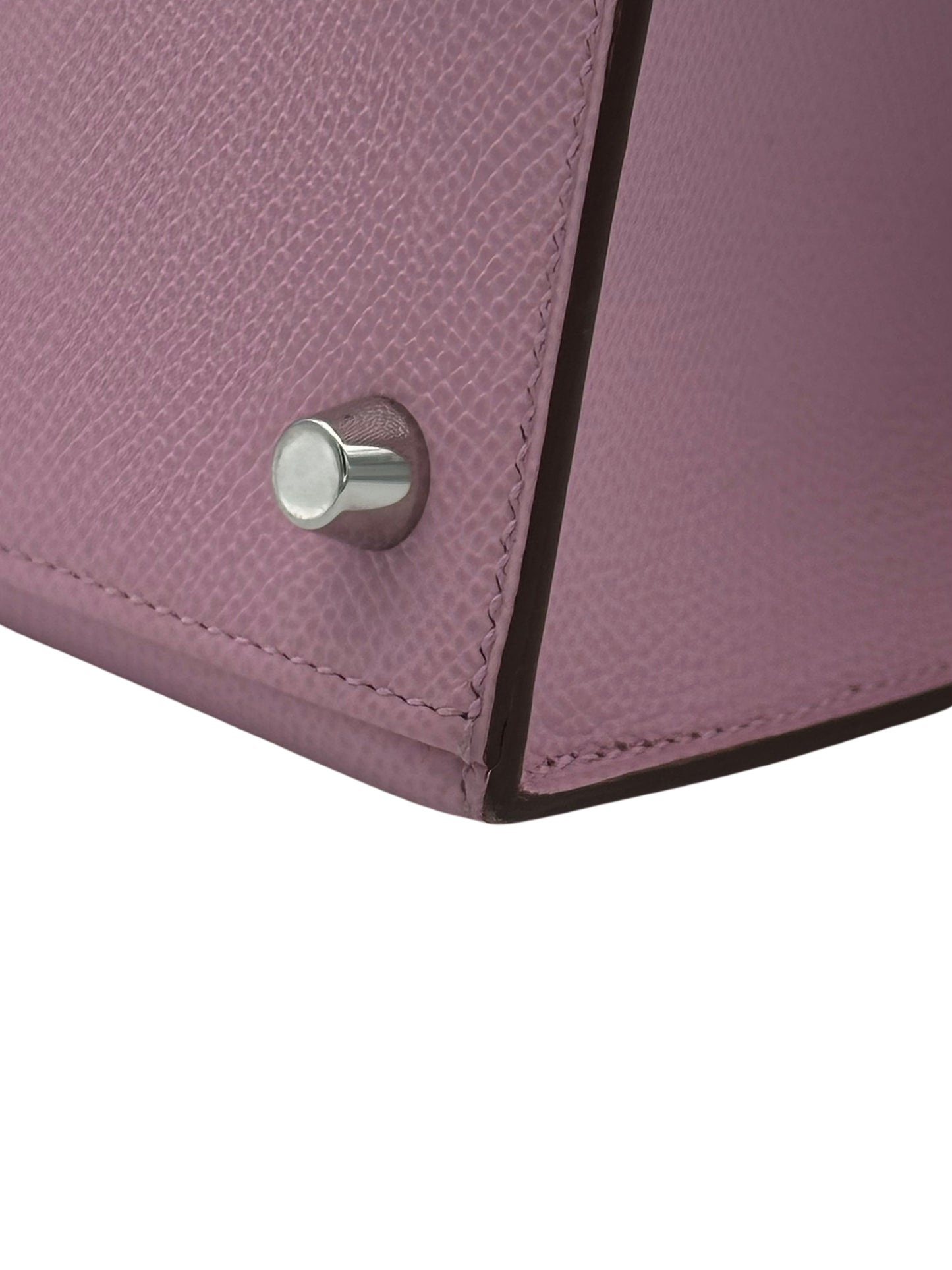 Hermès Kelly 25 Epsom Mauve Sylvester Palladium Hardware
