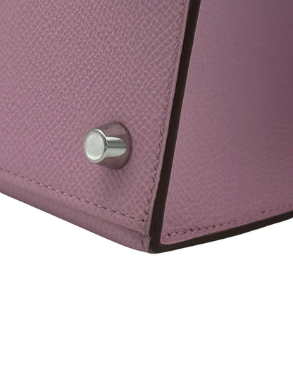 Hermès Kelly 25 Epsom Mauve Sylvester Palladium Hardware