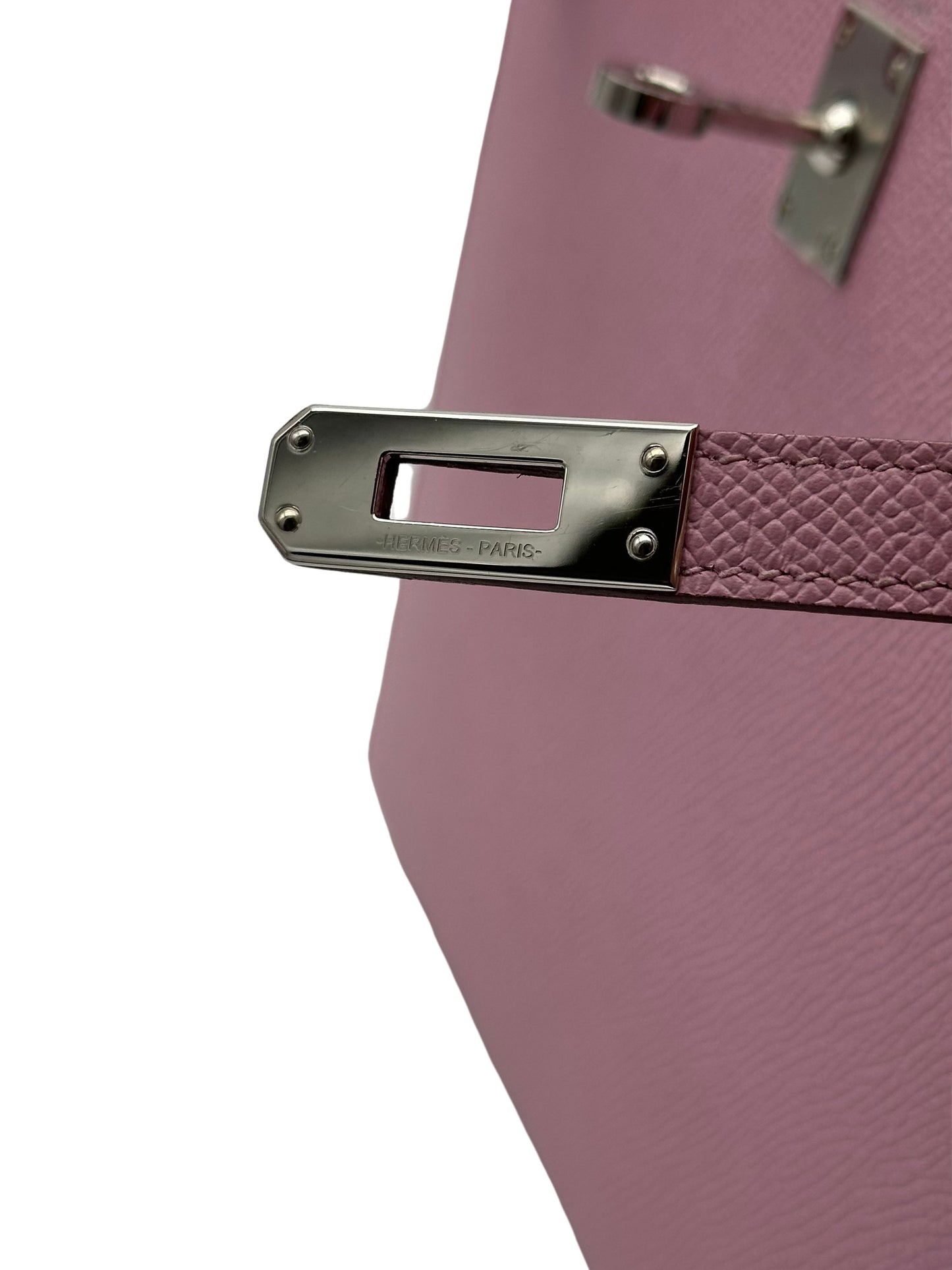 Hermès Kelly 25 Epsom Mauve Sylvester Palladium Hardware