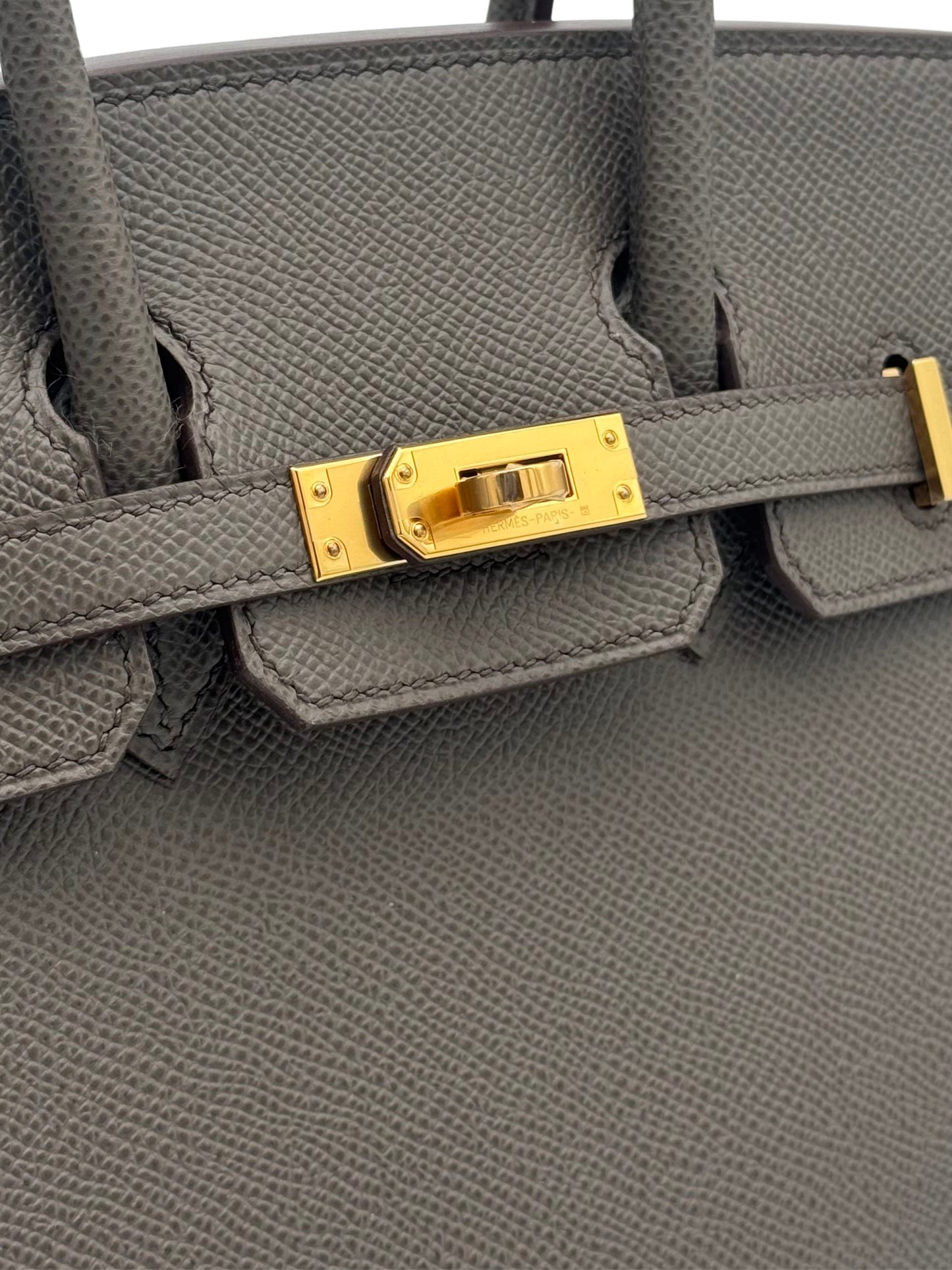 Hermès Birkin 25 Epsom Gris Etain Gold Hardware