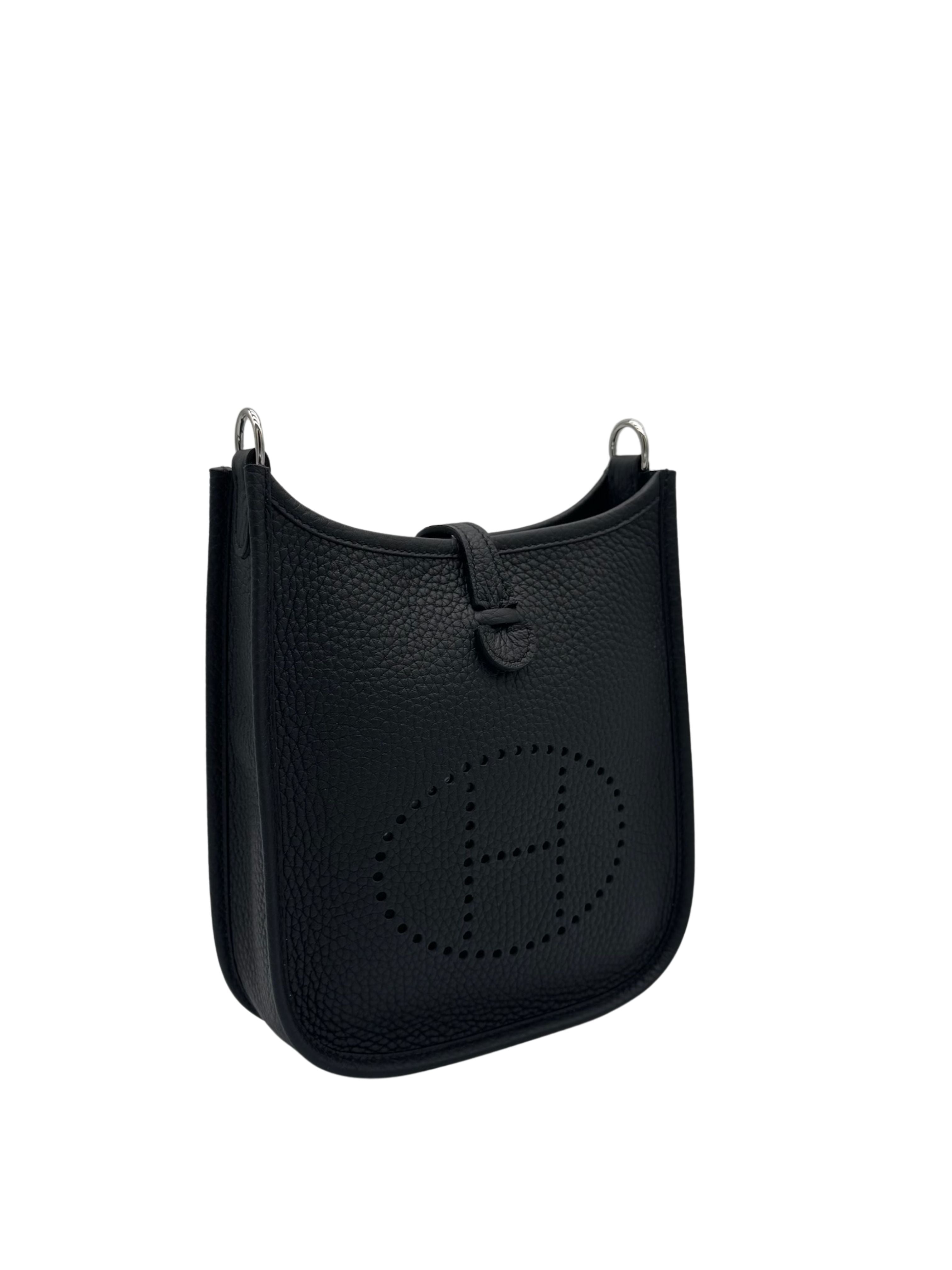 Hermès Evelyne 16 Clemence Black Palladium Hardware
