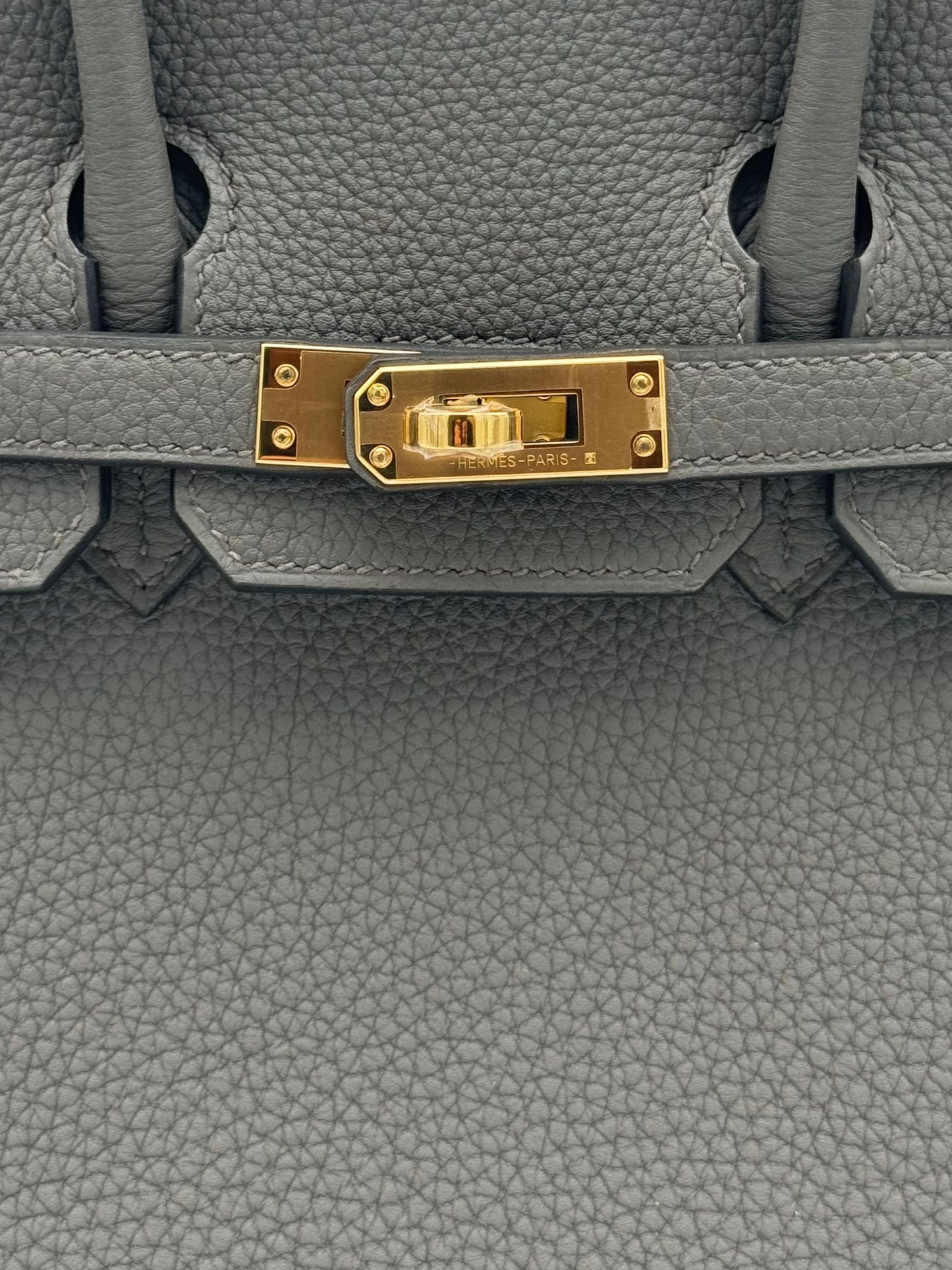 Hermès Birkin 25 Togo Gris Etain Gold Hardware
