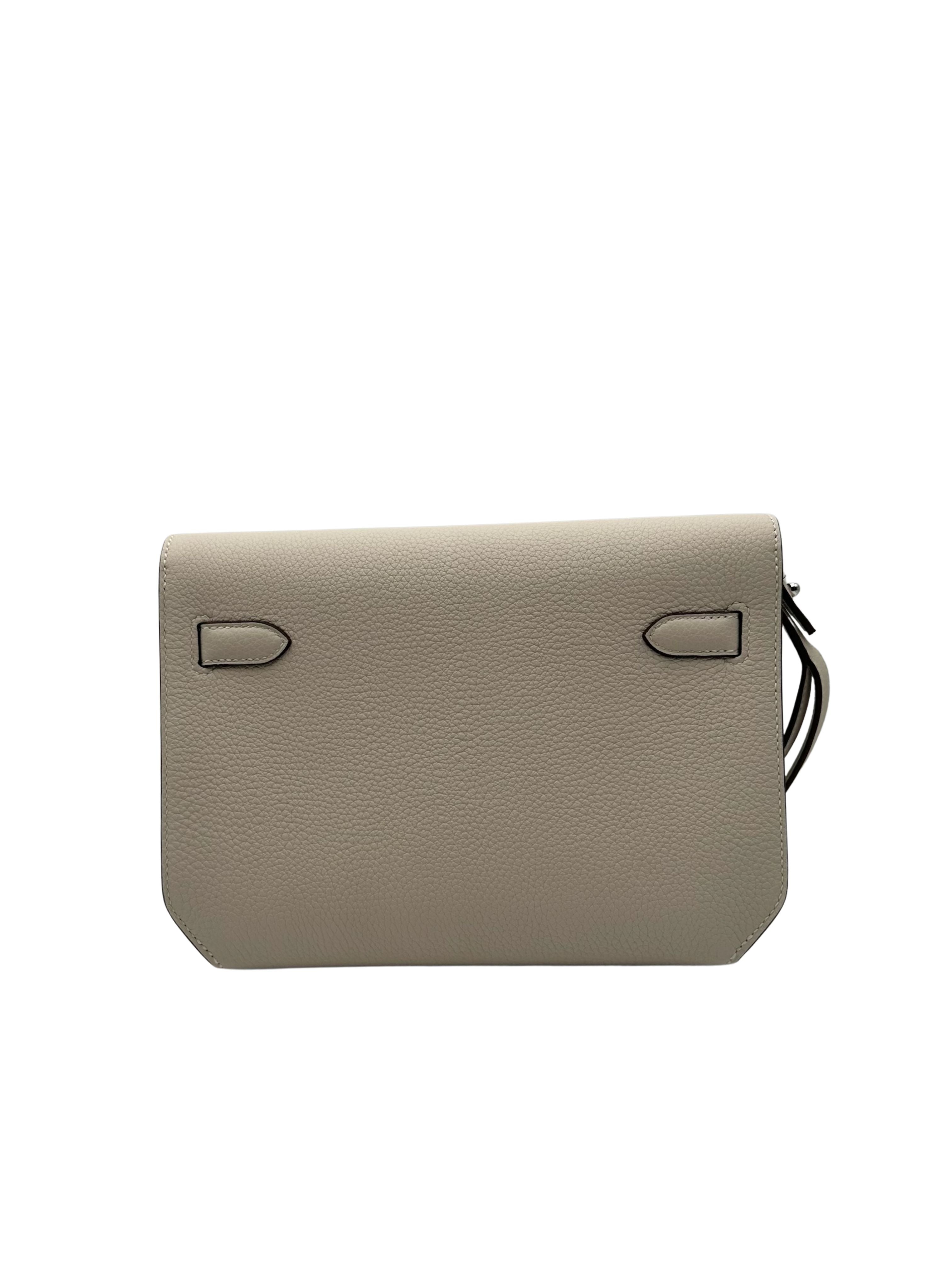 Hermès Kelly Dépêches 25 HSS Togo Craie/Gold