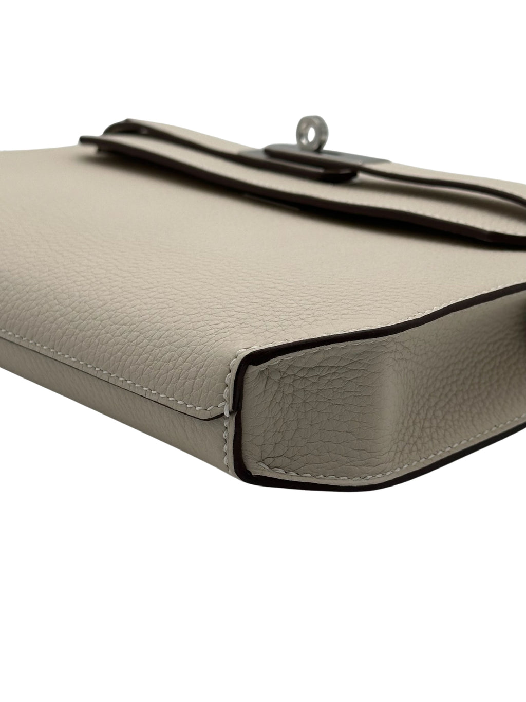 Hermès Kelly Dépêches 25 HSS Togo Gold/Craie