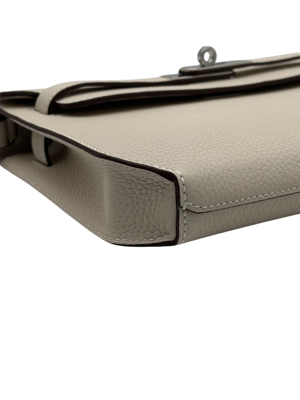 Hermès Kelly Dépêches 25 HSS Togo Gold/Craie