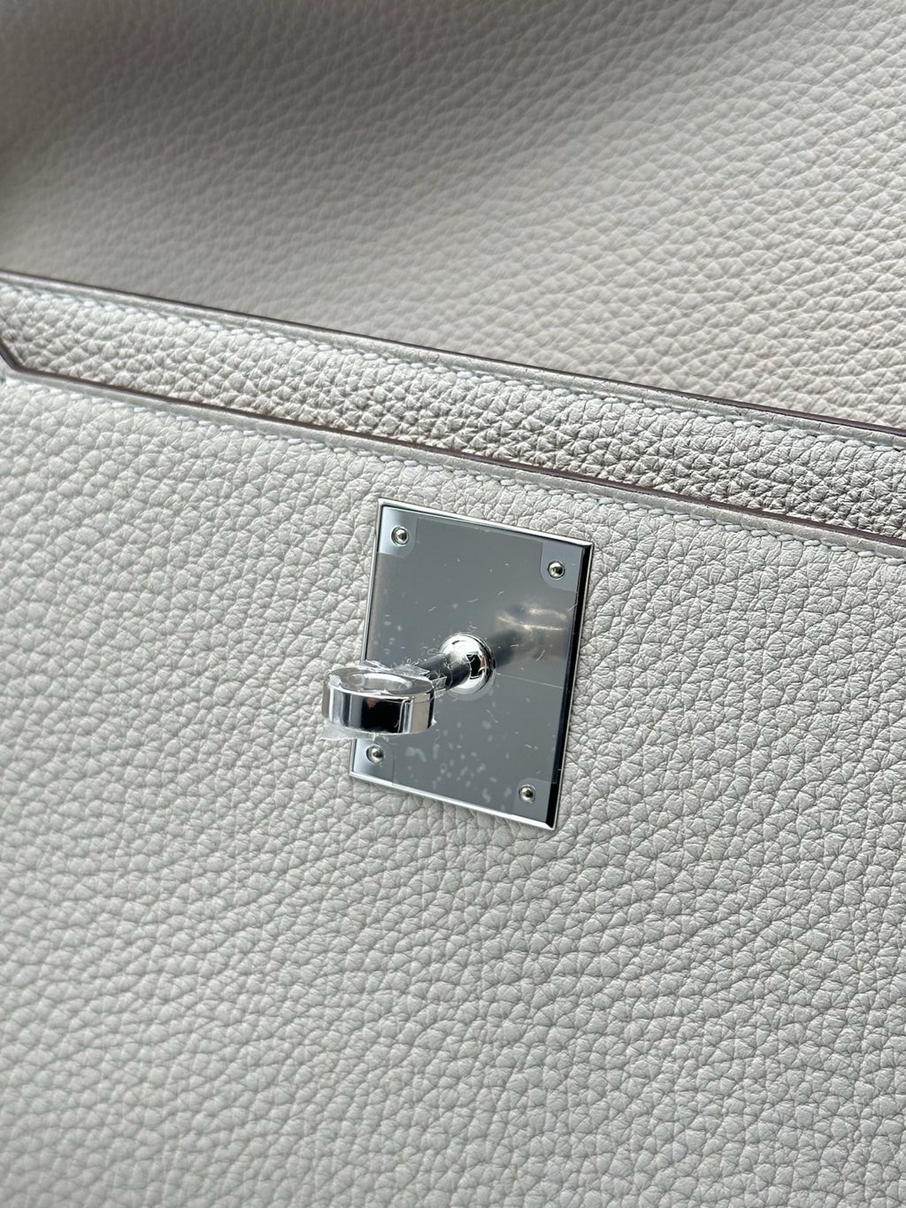 Hermès Kelly Dépêches 25 HSS Togo Gold/Craie