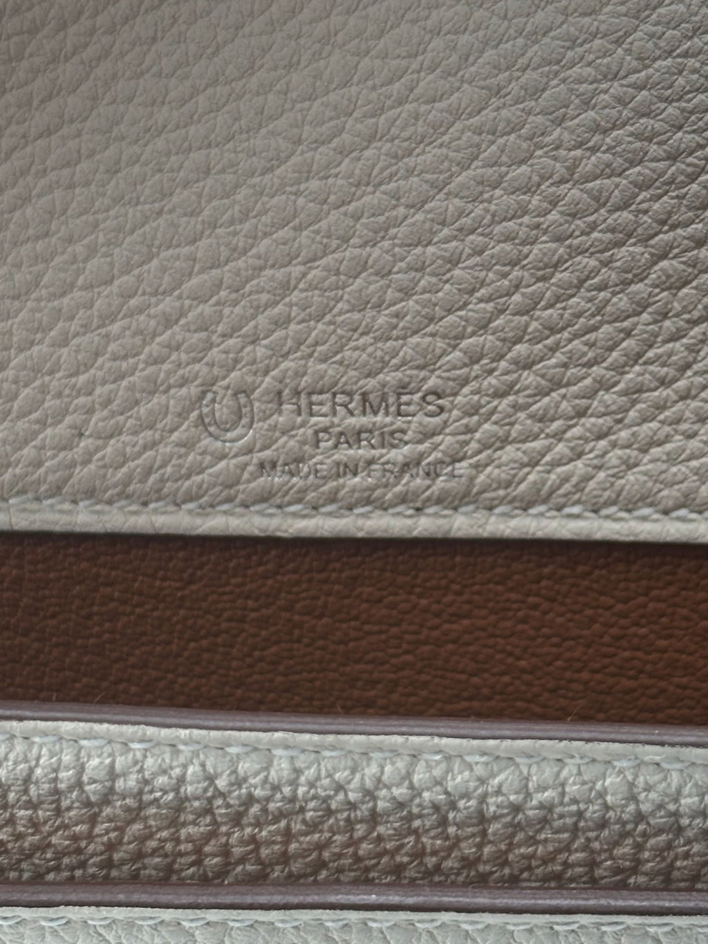 Hermès Kelly Dépêches 25 HSS Togo Gold/Craie