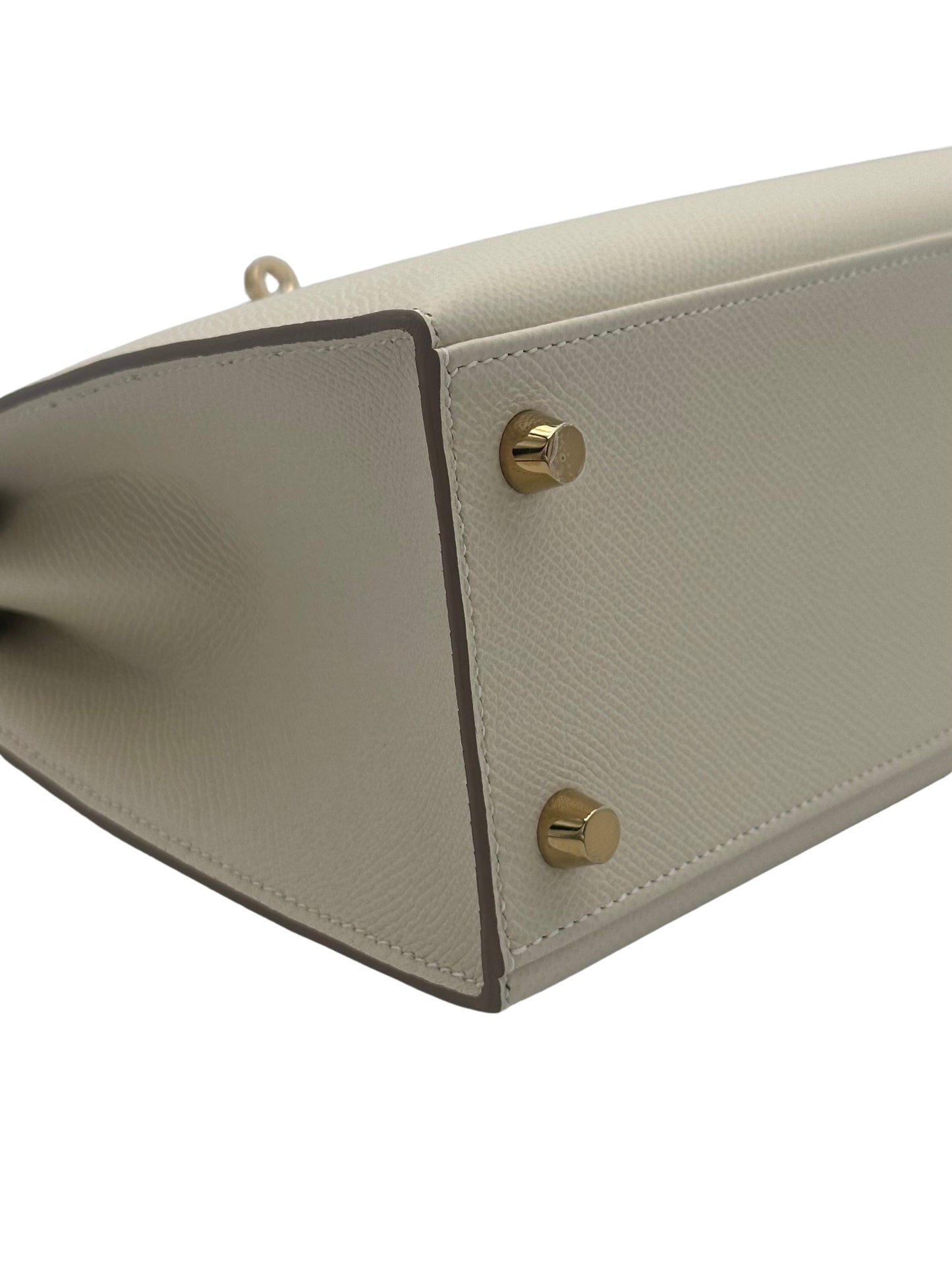 Hermès Kelly 25 Epsom Craie Gold Hardware