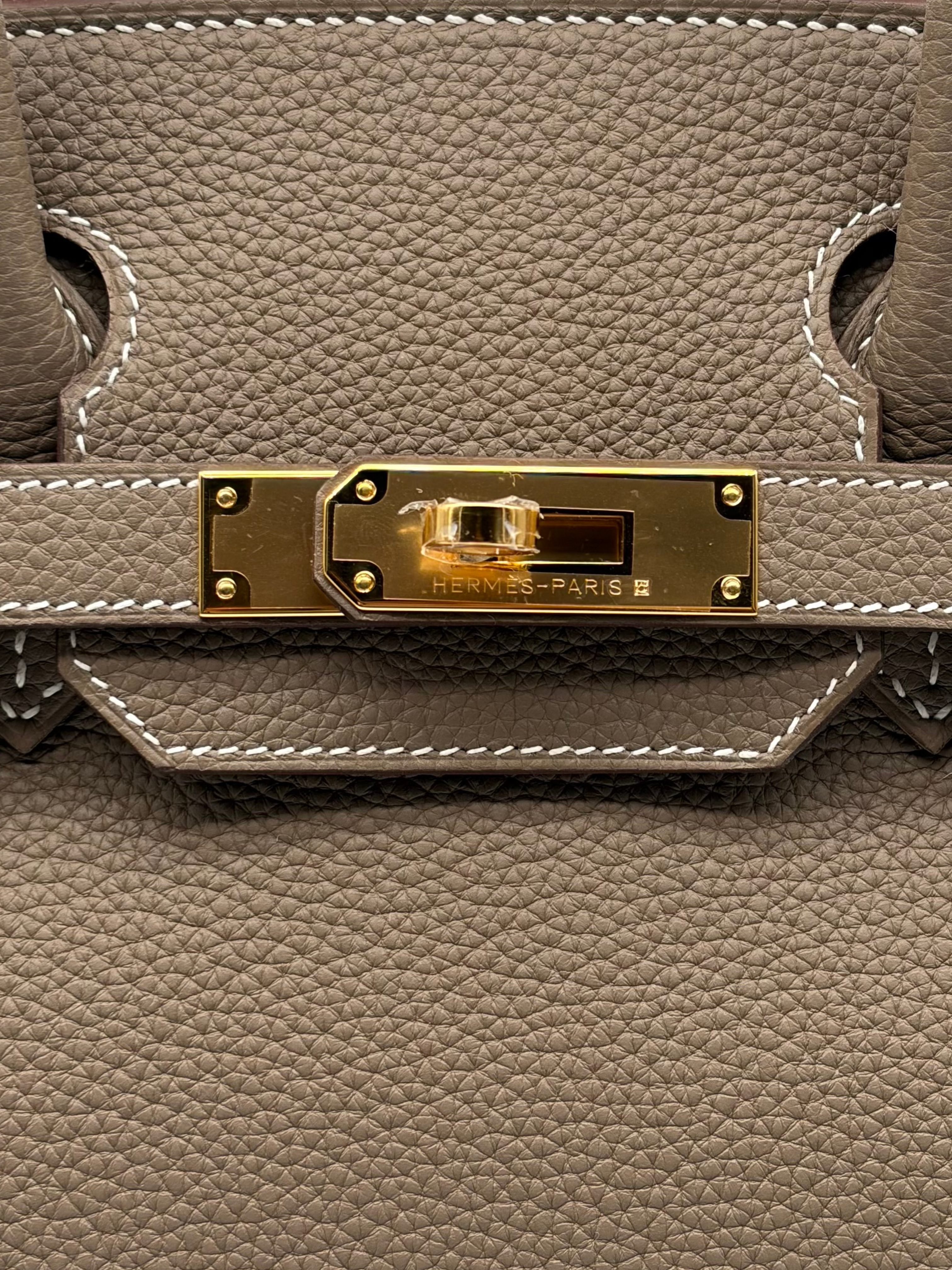 Hermès Birkin 30 Togo Etoupe Gold Hardware