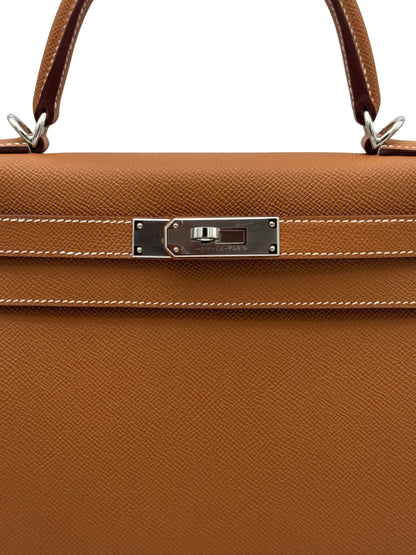 Hermès Kelly 28 Epsom Gold Palladium Hardware
