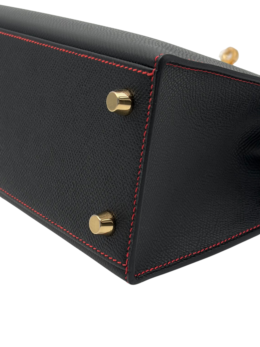 Hermès Kelly 25 HSS Epsom Black/Rouge De Coeur