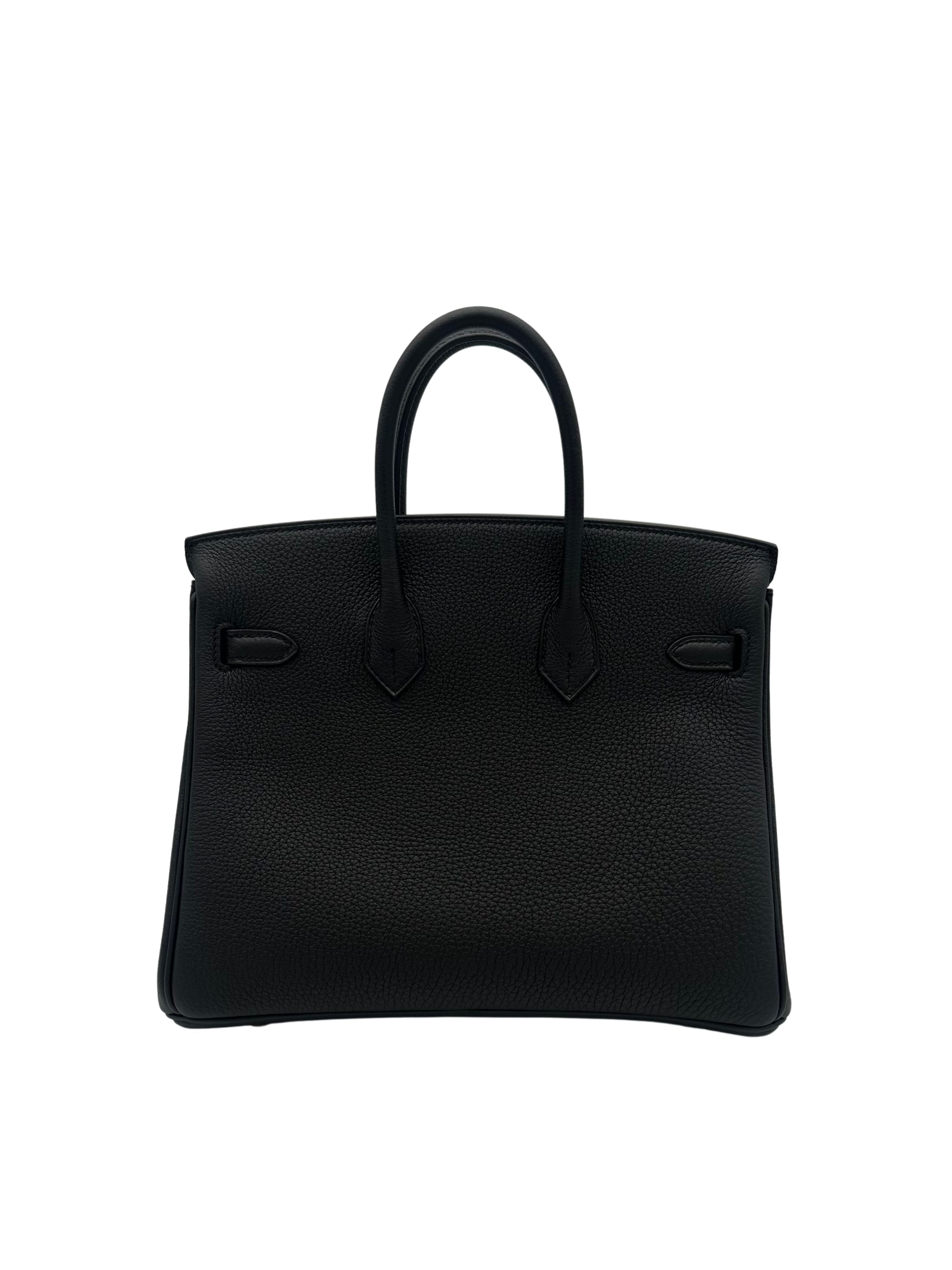 Hermès Birkin 25 Togo Black Gold Hardware