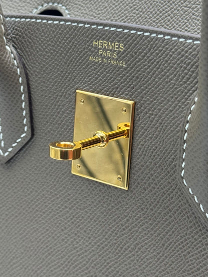Hermès Birkin 30 Epsom Etoupe Gold Hardware