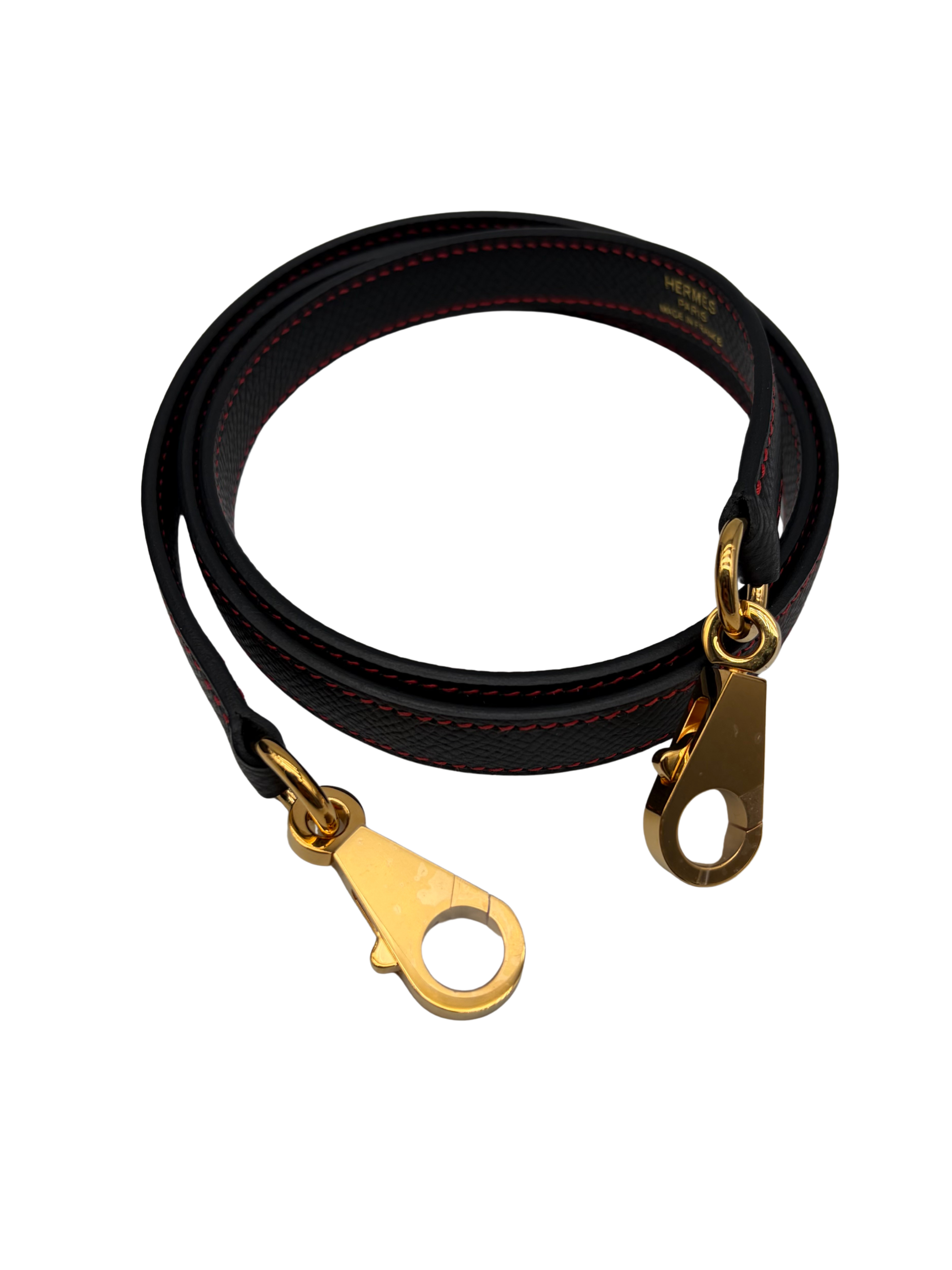 Hermès Kelly 25 HSS Epsom Black/Rouge De Coeur