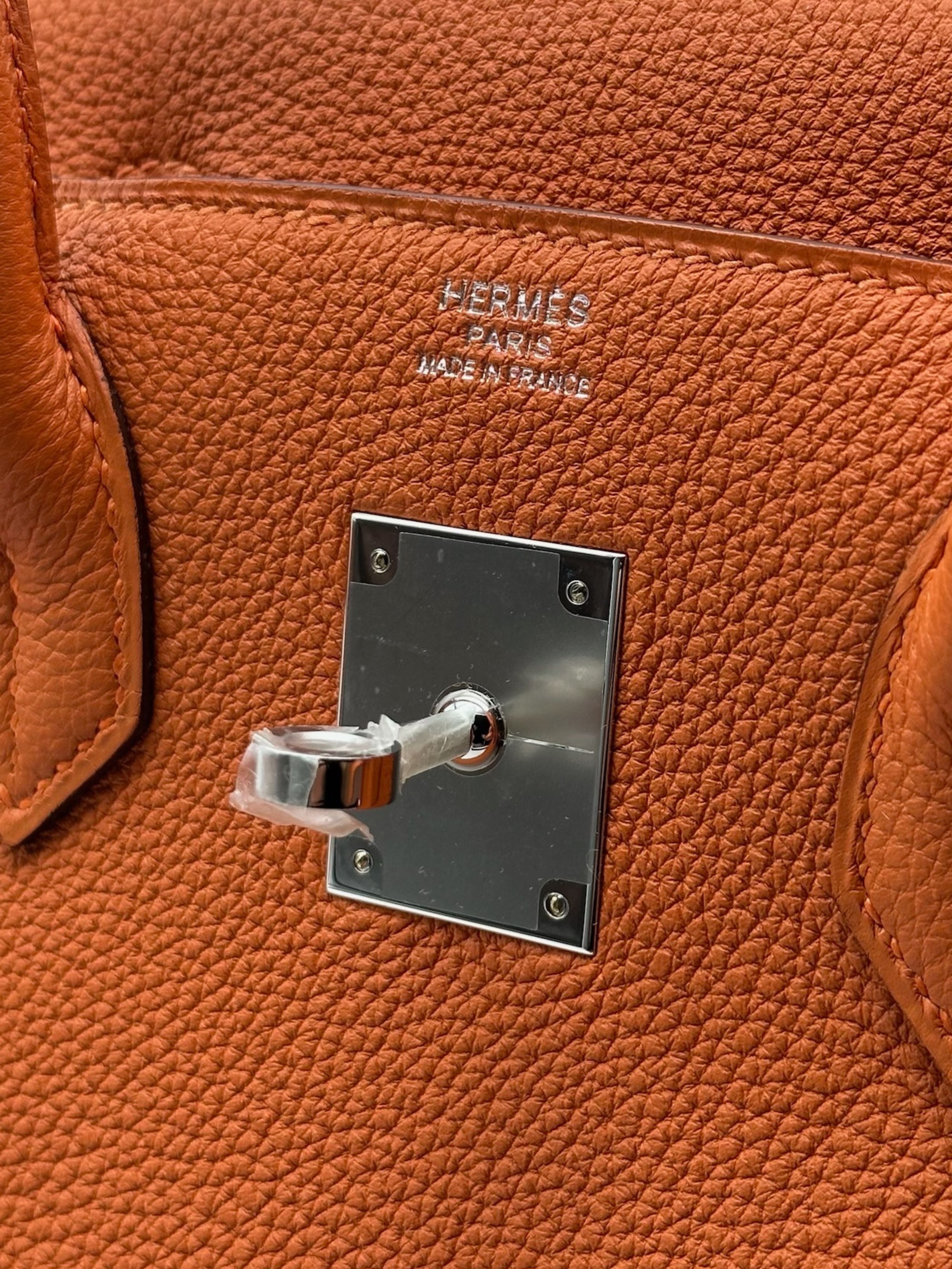 Hermès Birkin 30 Togo Orange Palladium Hardware