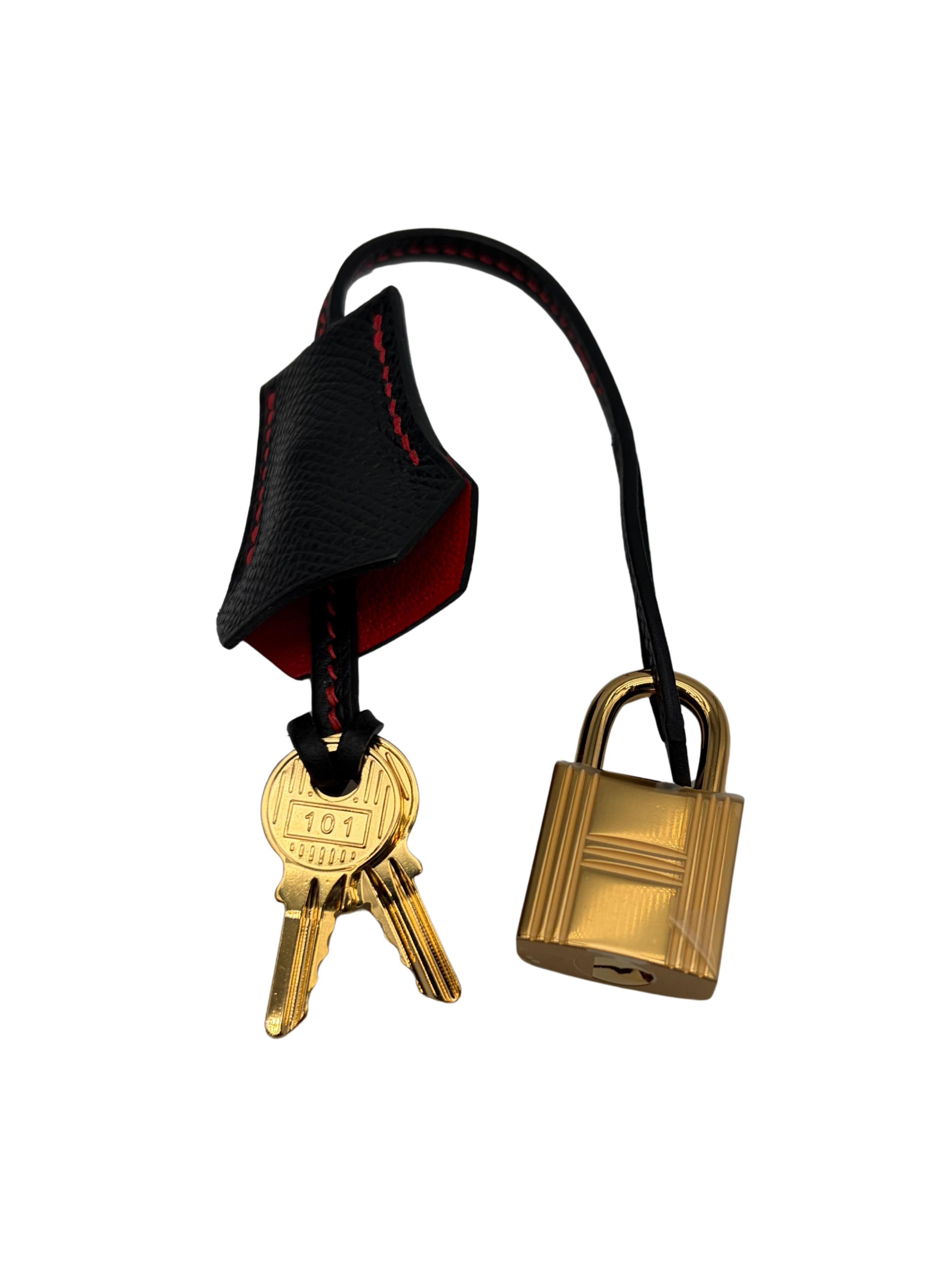 Hermès Kelly 25 HSS Epsom Black/Rouge De Coeur