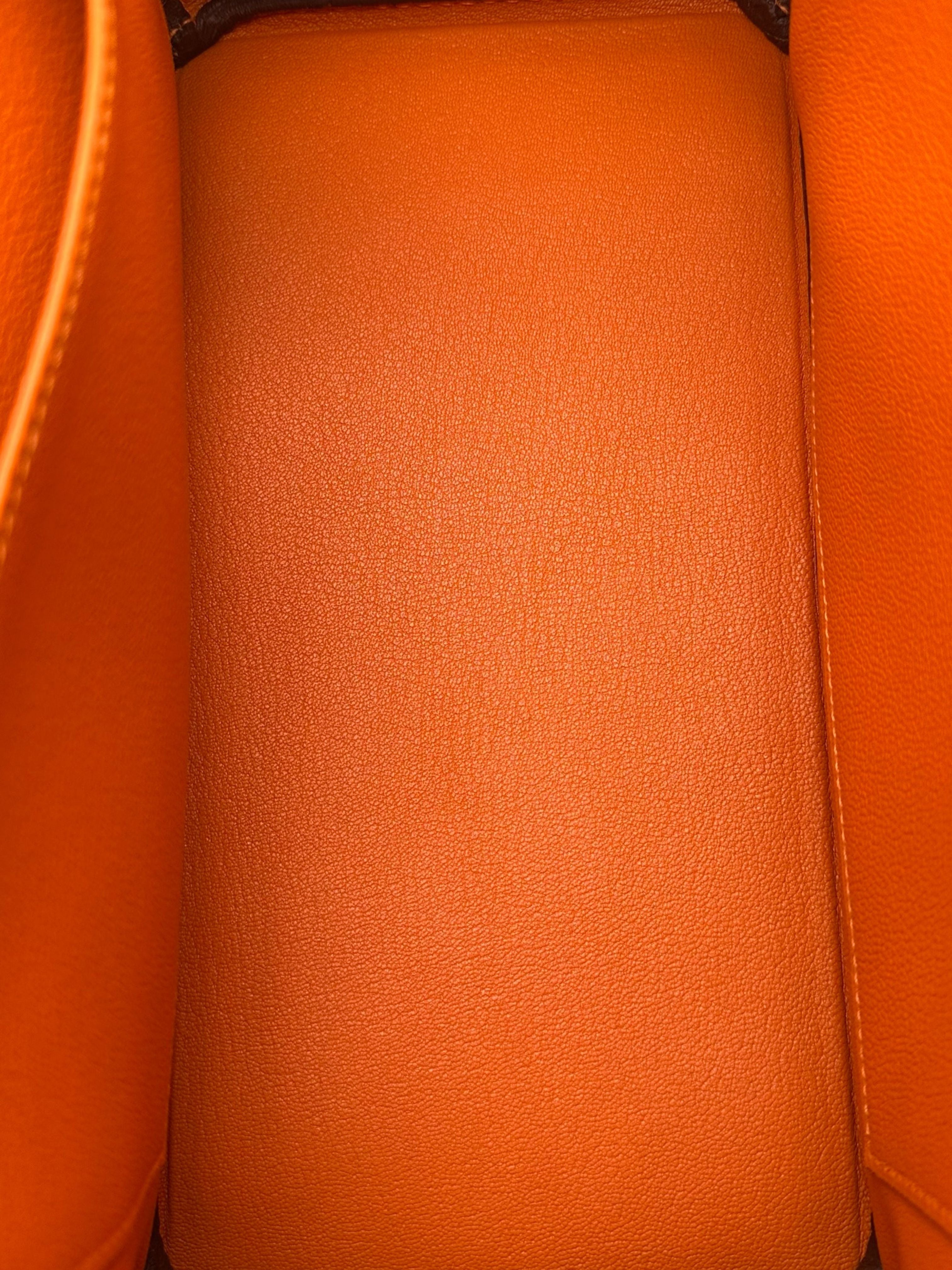 Hermès Birkin 30 Togo Orange Palladium Hardware