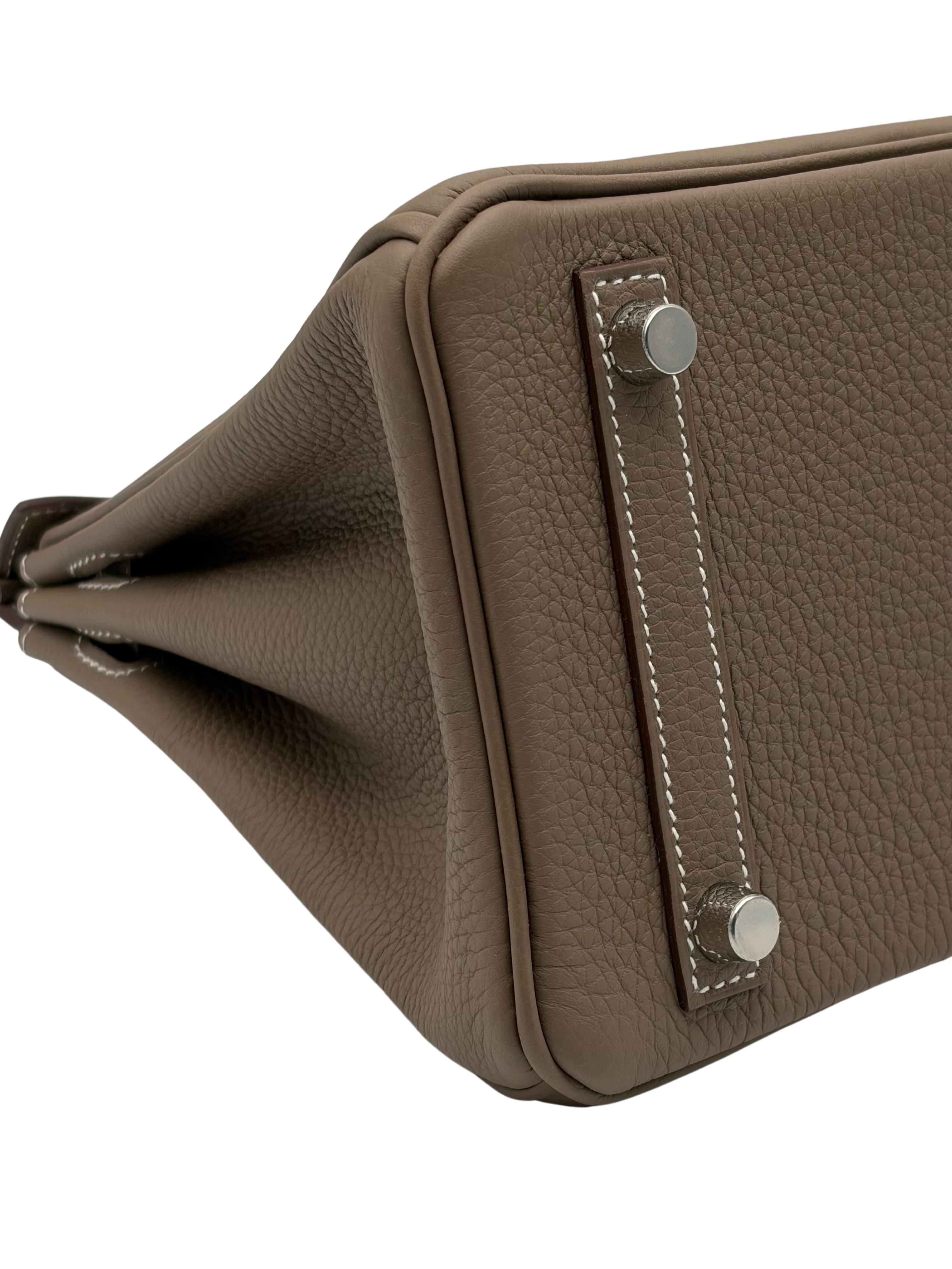 Hermès Birkin 25 Togo Etoupe Palladium Hardware