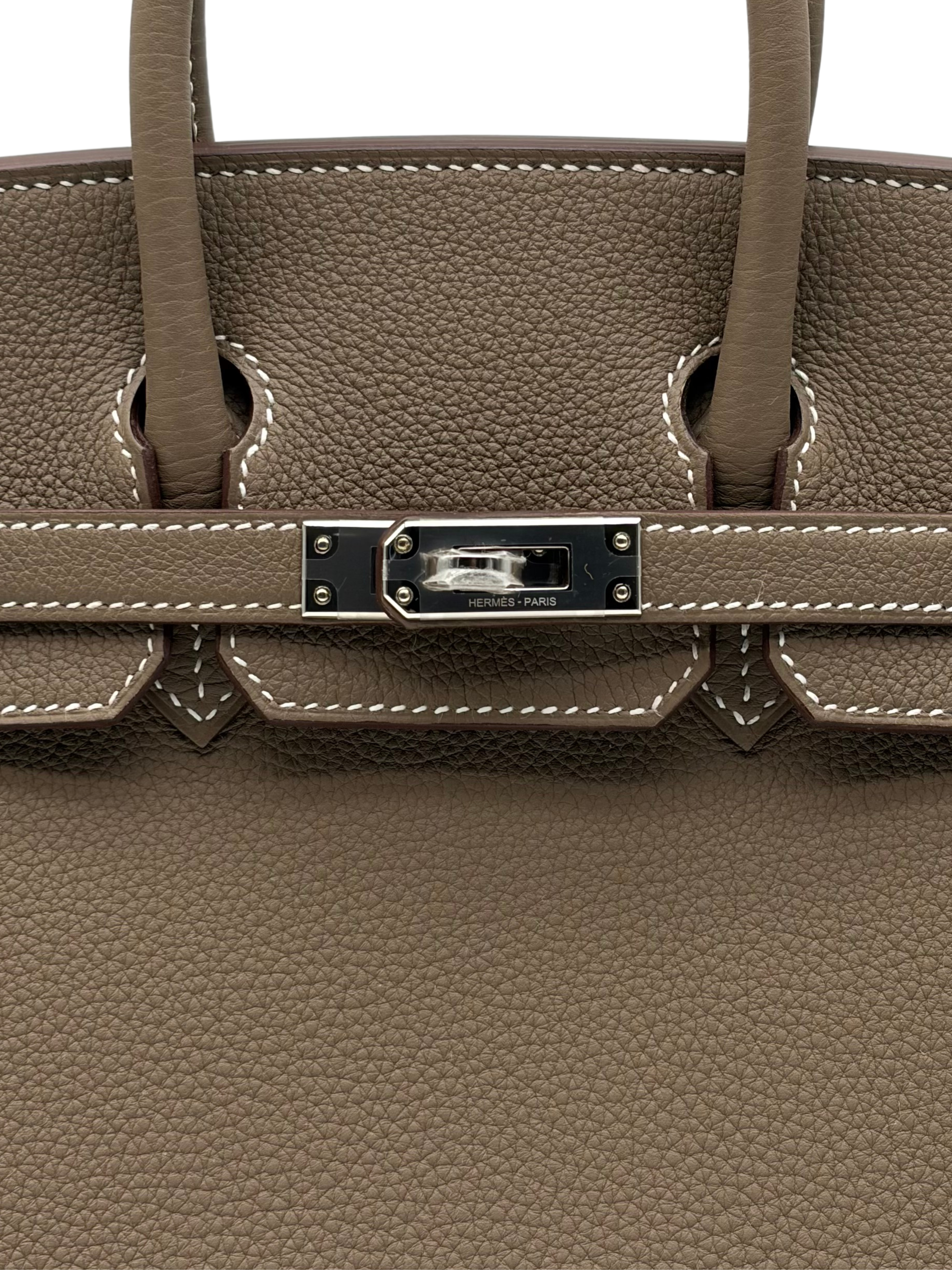 Hermès Birkin 25 Togo Etoupe Palladium Hardware