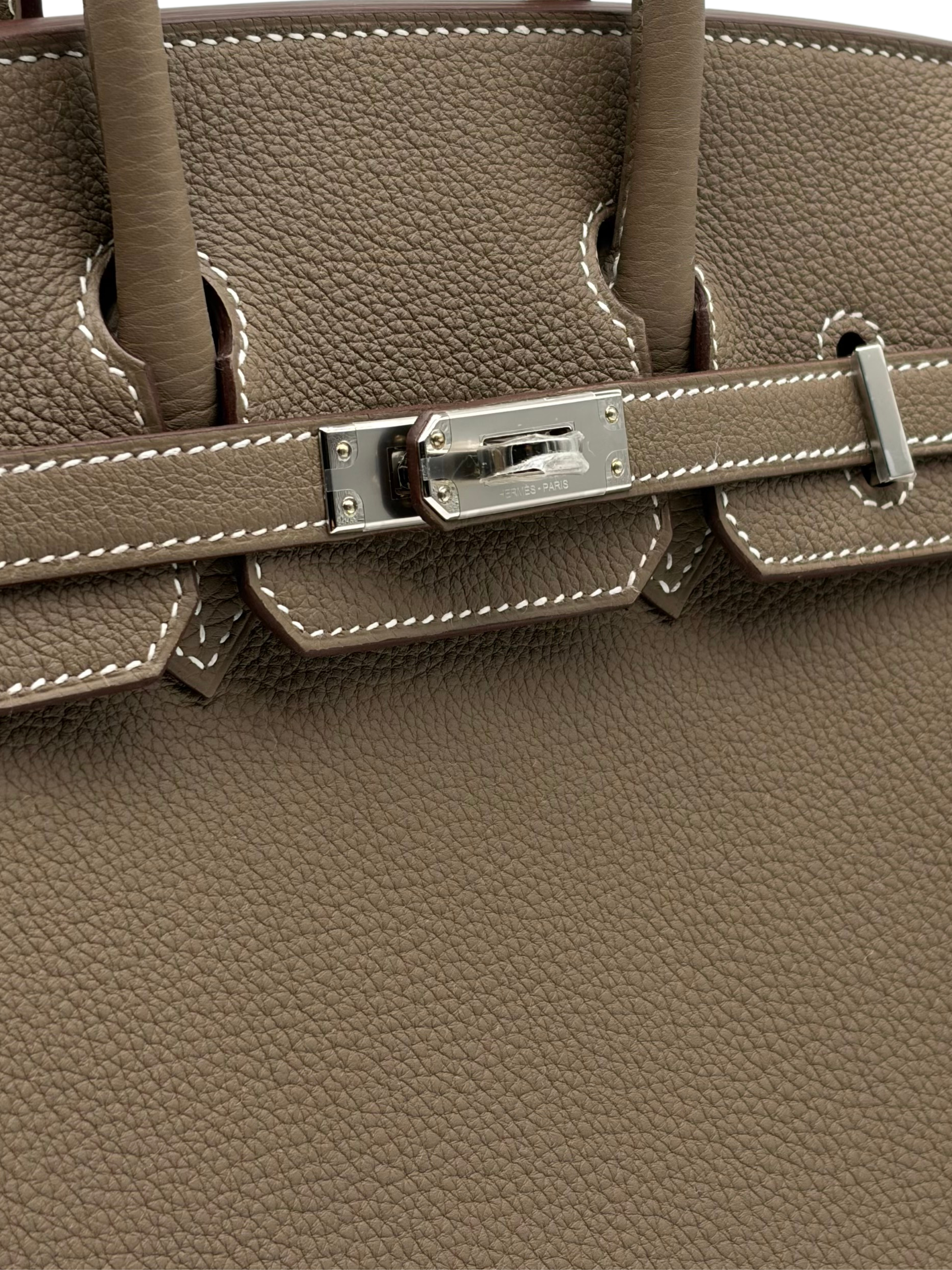 Hermès Birkin 25 Togo Etoupe Palladium Hardware