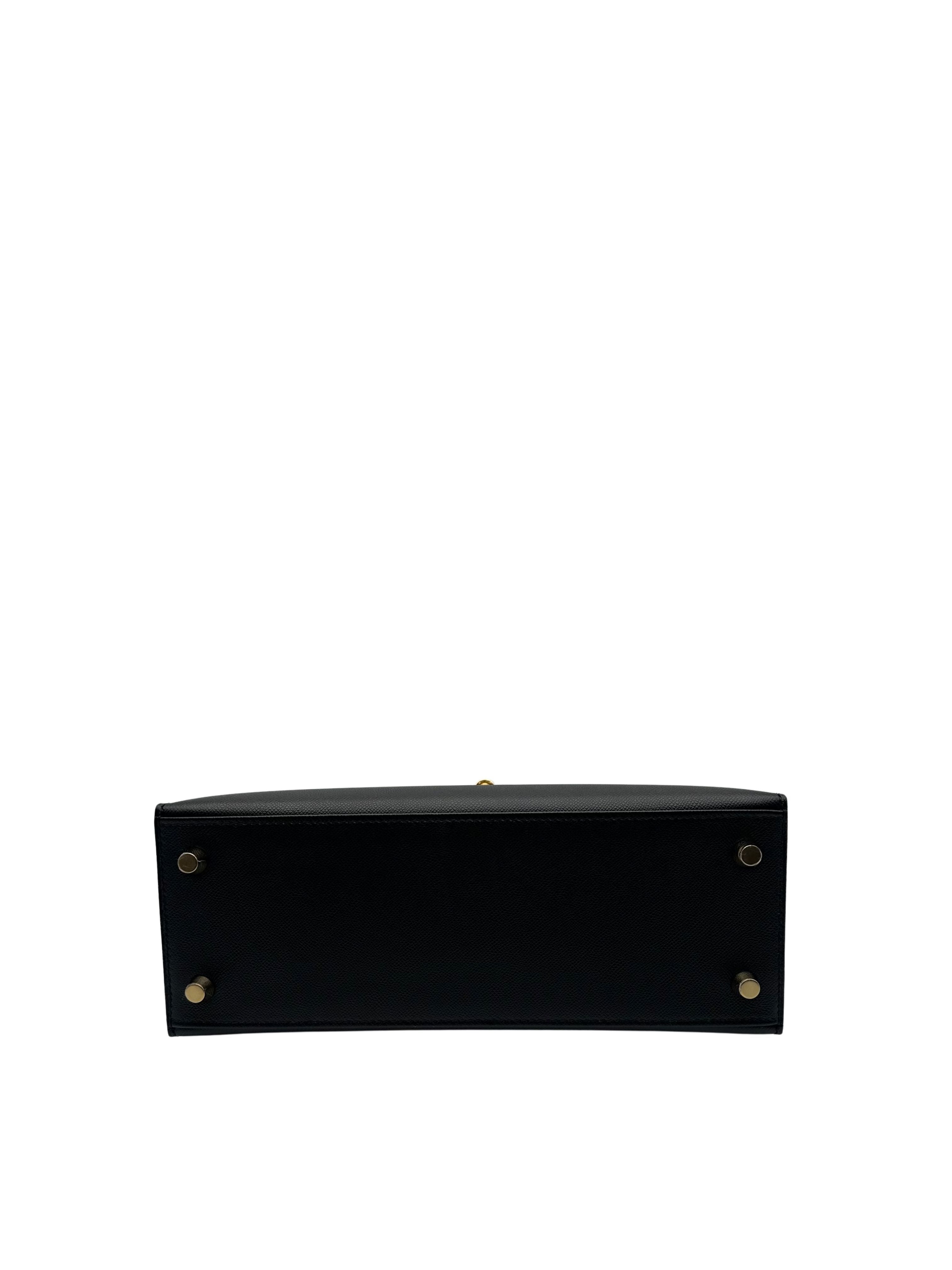 Hermès Kelly 25 Madame Black/Graphite Gold Hardware