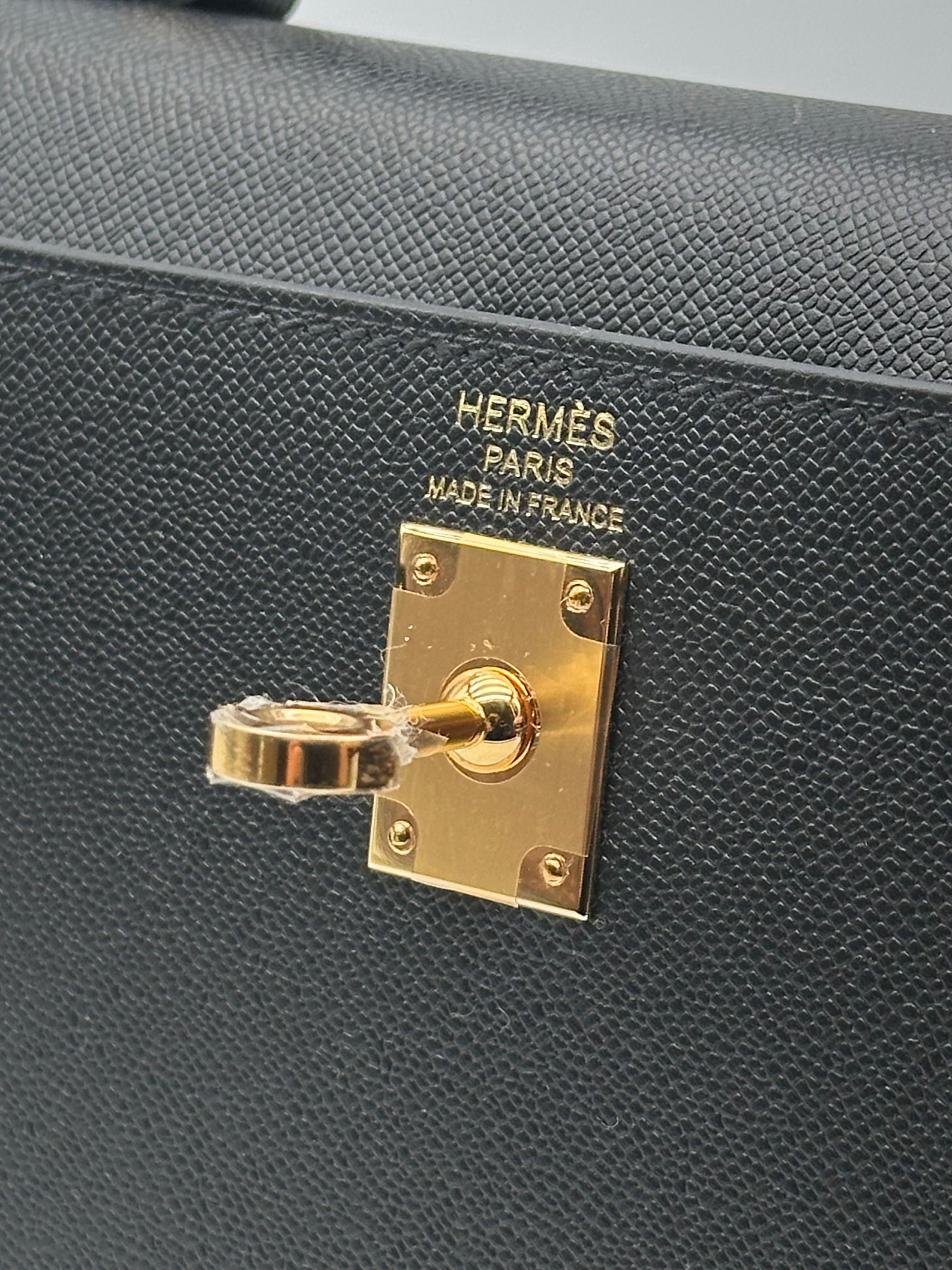 Hermès Kelly 25 Madame Negro/Grafito Herraje Dorado