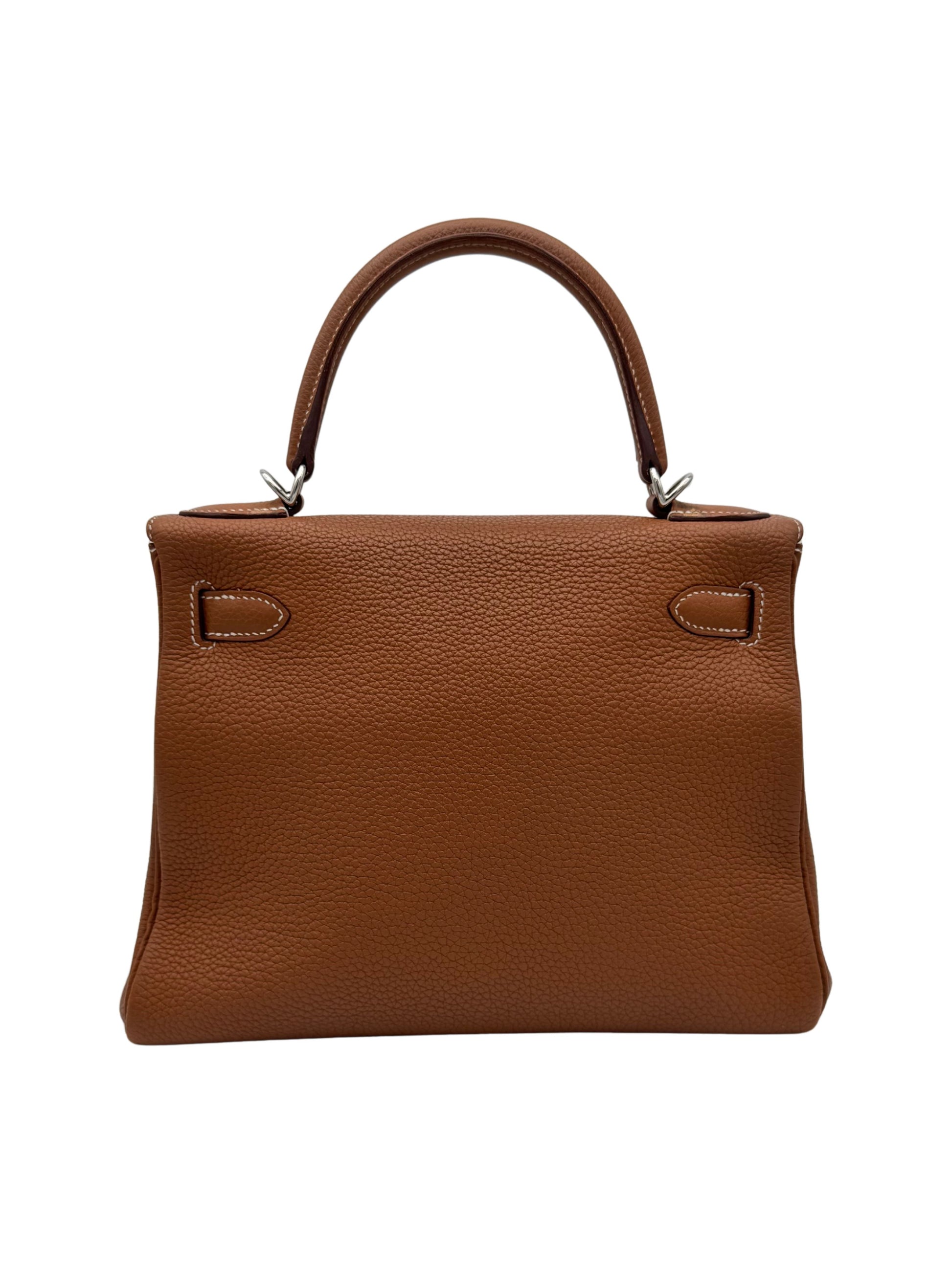 Hermès Kelly 28 Togo Gold Palladium Hardware Full set Marbella