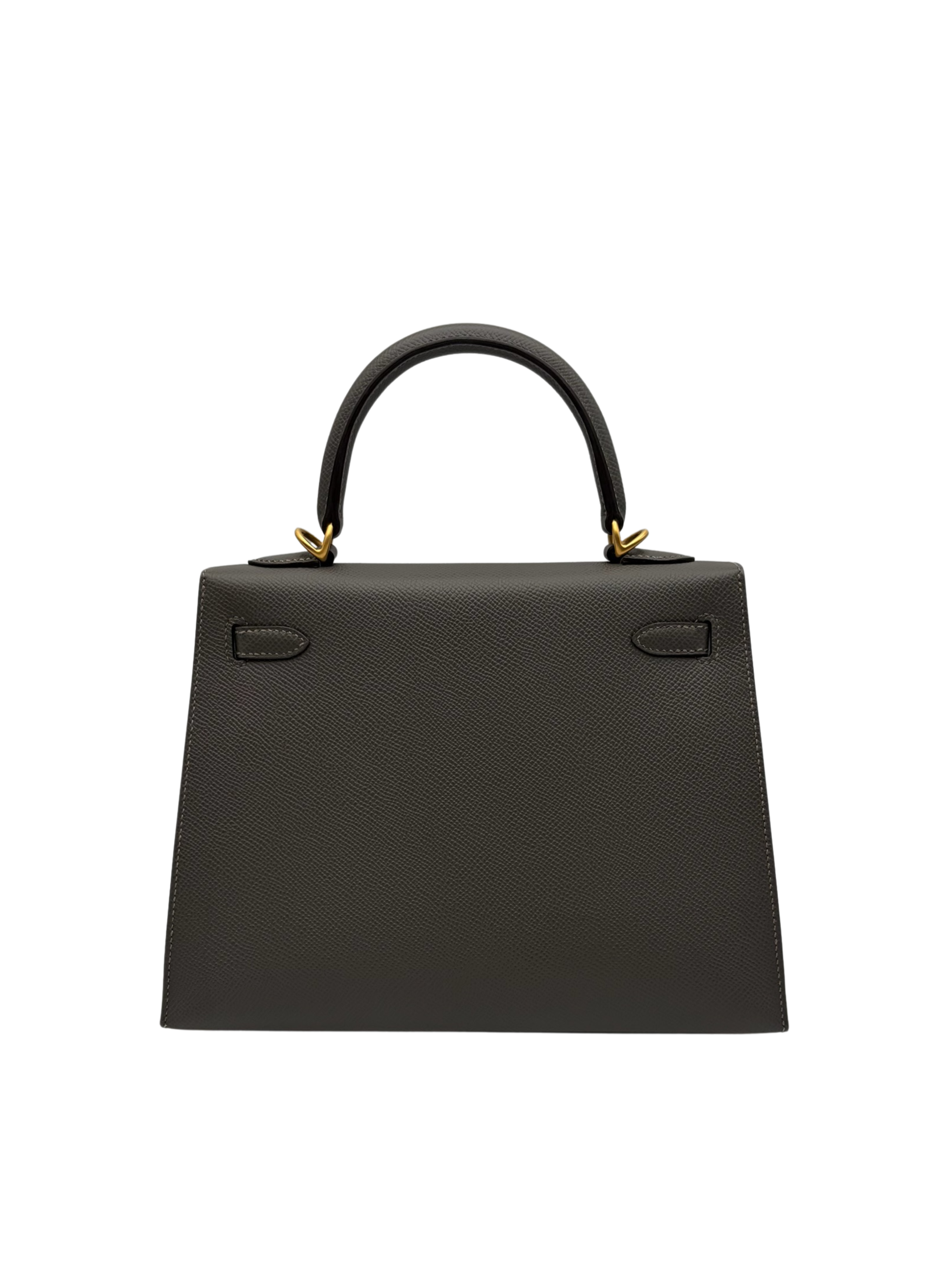 Hermès Kelly 25 HSS Epsom Gris Meyer/Rouge