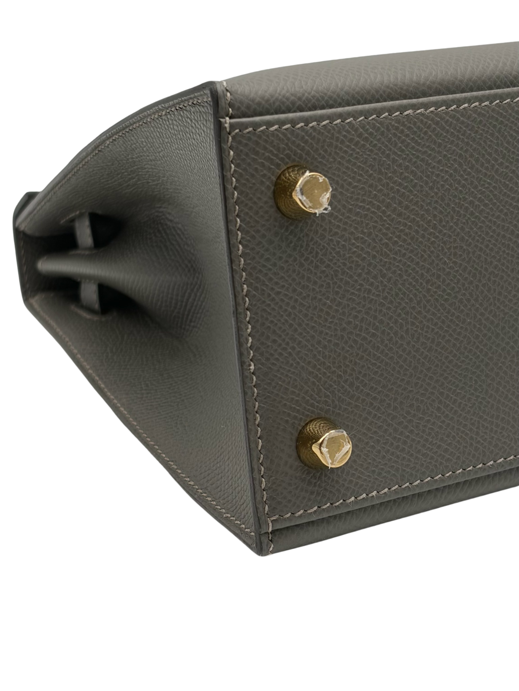 Hermès Kelly 25 HSS Epsom Gris Meyer/Rouge