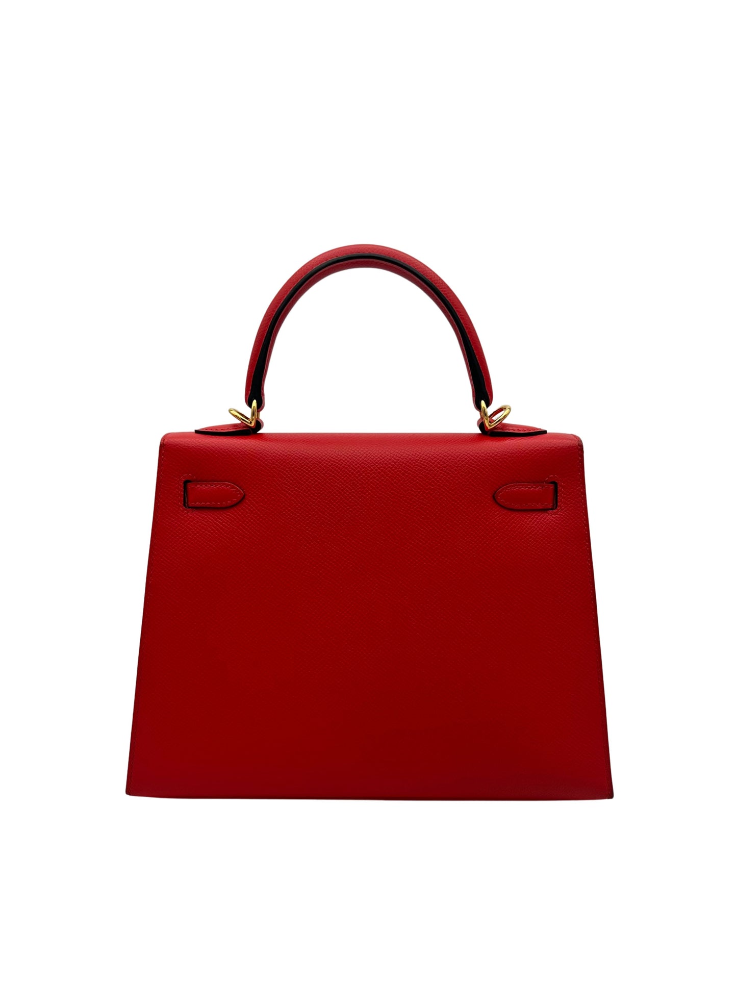 Hermès Kelly 25 HSS Epsom Rouge de Coeur / Blue Royal