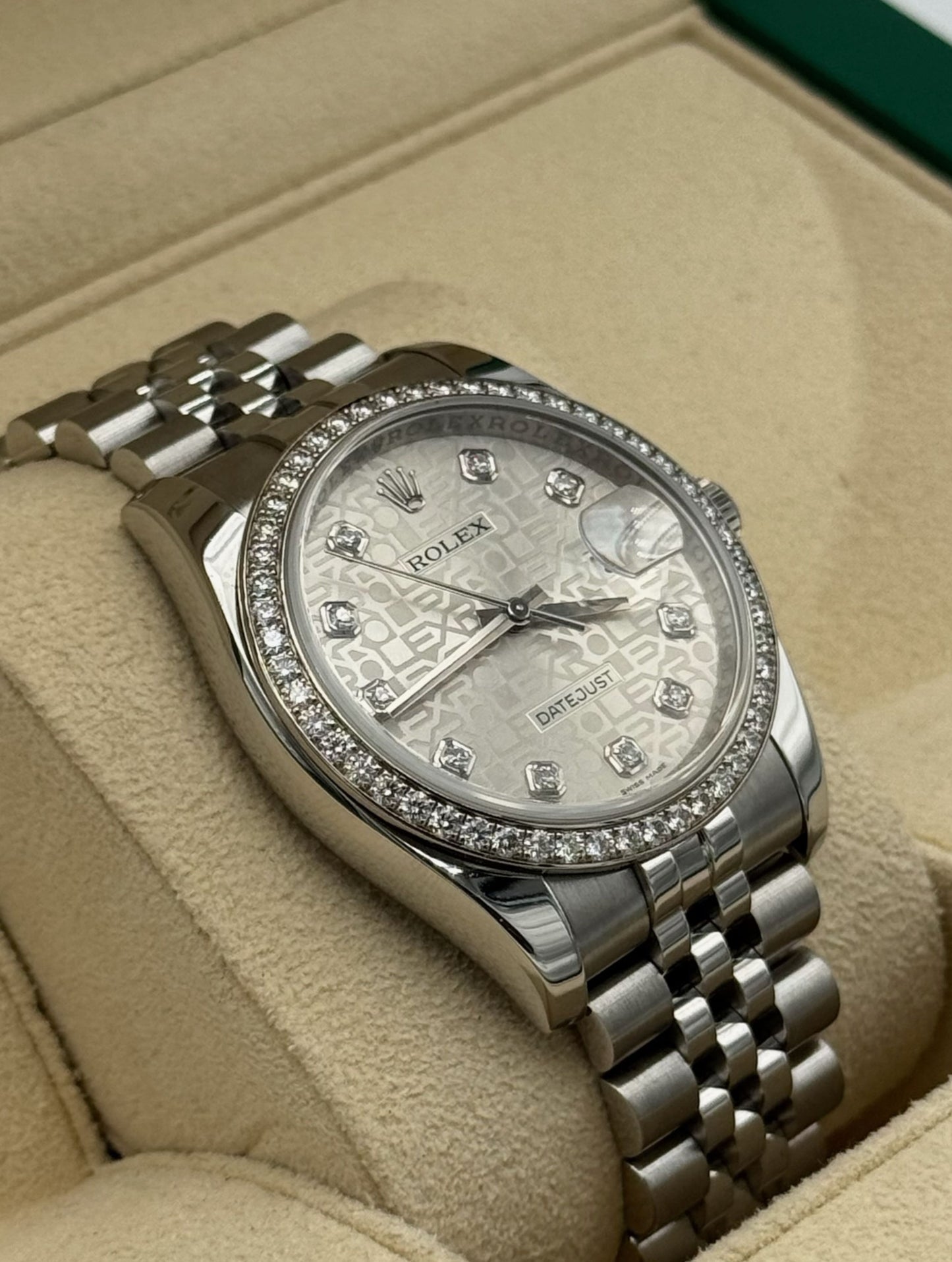 Rolex Datejust 36mm Steel White Anniversary Dial