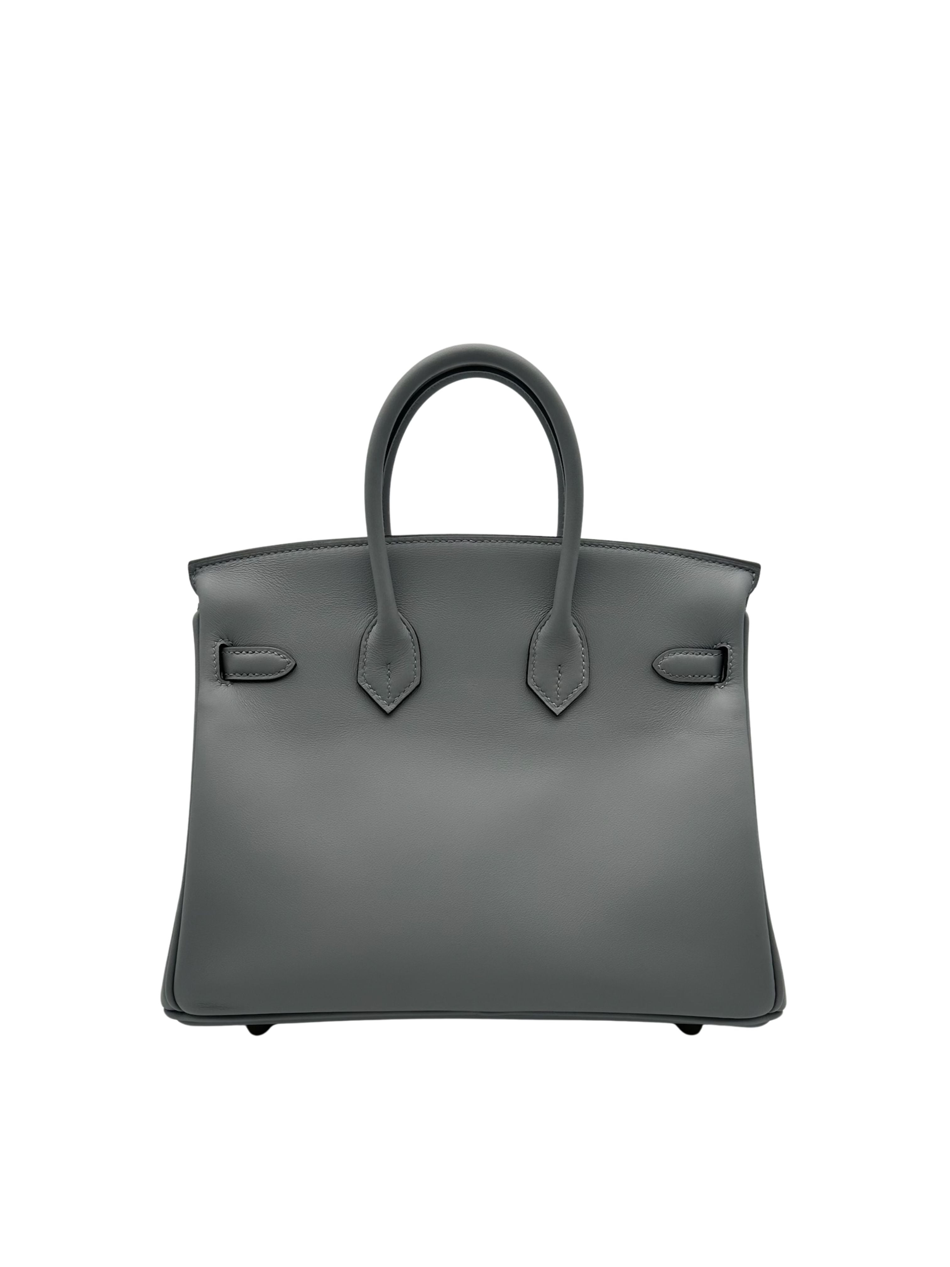 Hermès Birkin 25 Swift Gris Pantin Permabrass Hardware