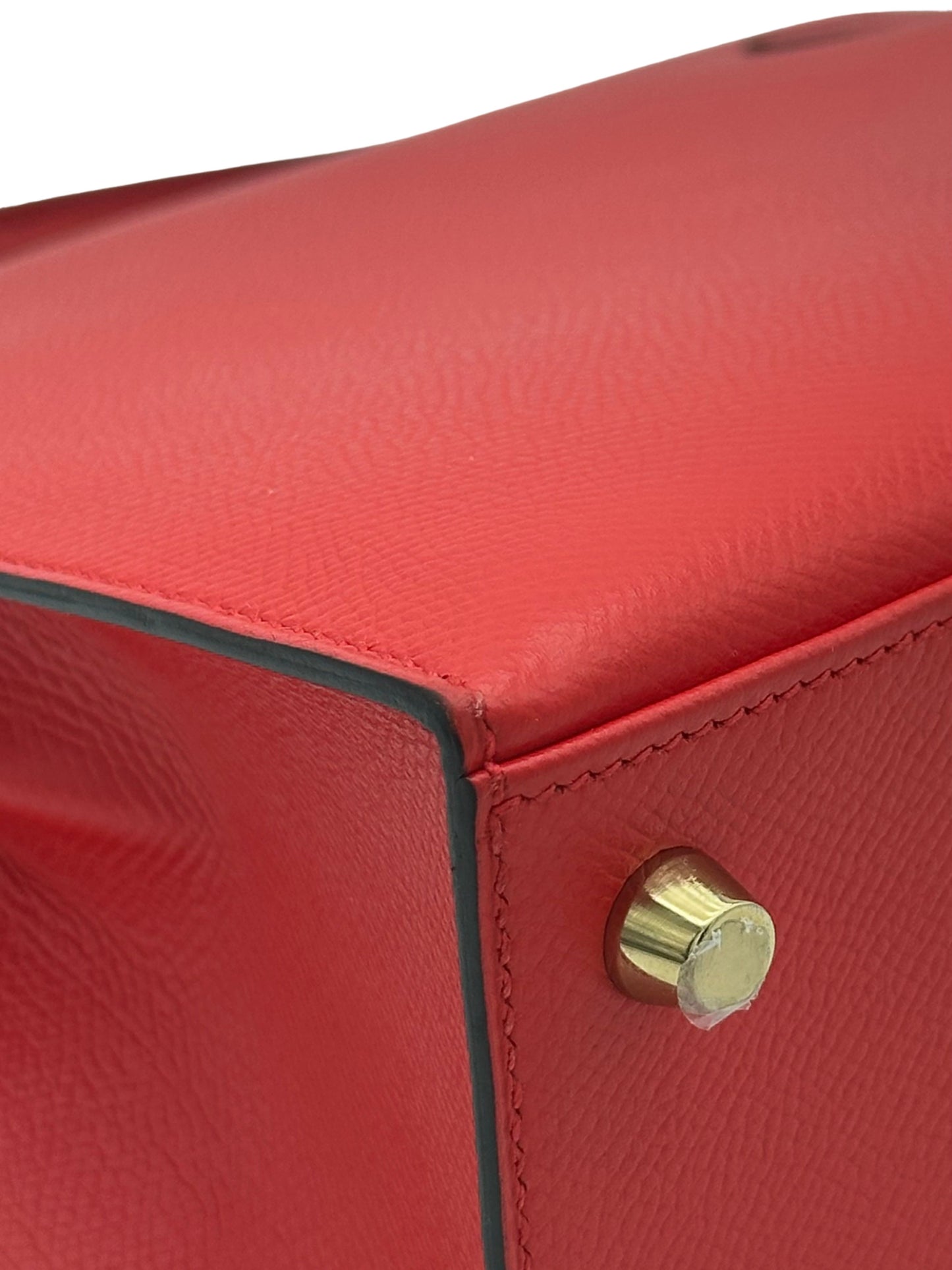 Hermès Kelly 25 HSS Epsom Rouge de Coeur / Blue Royal