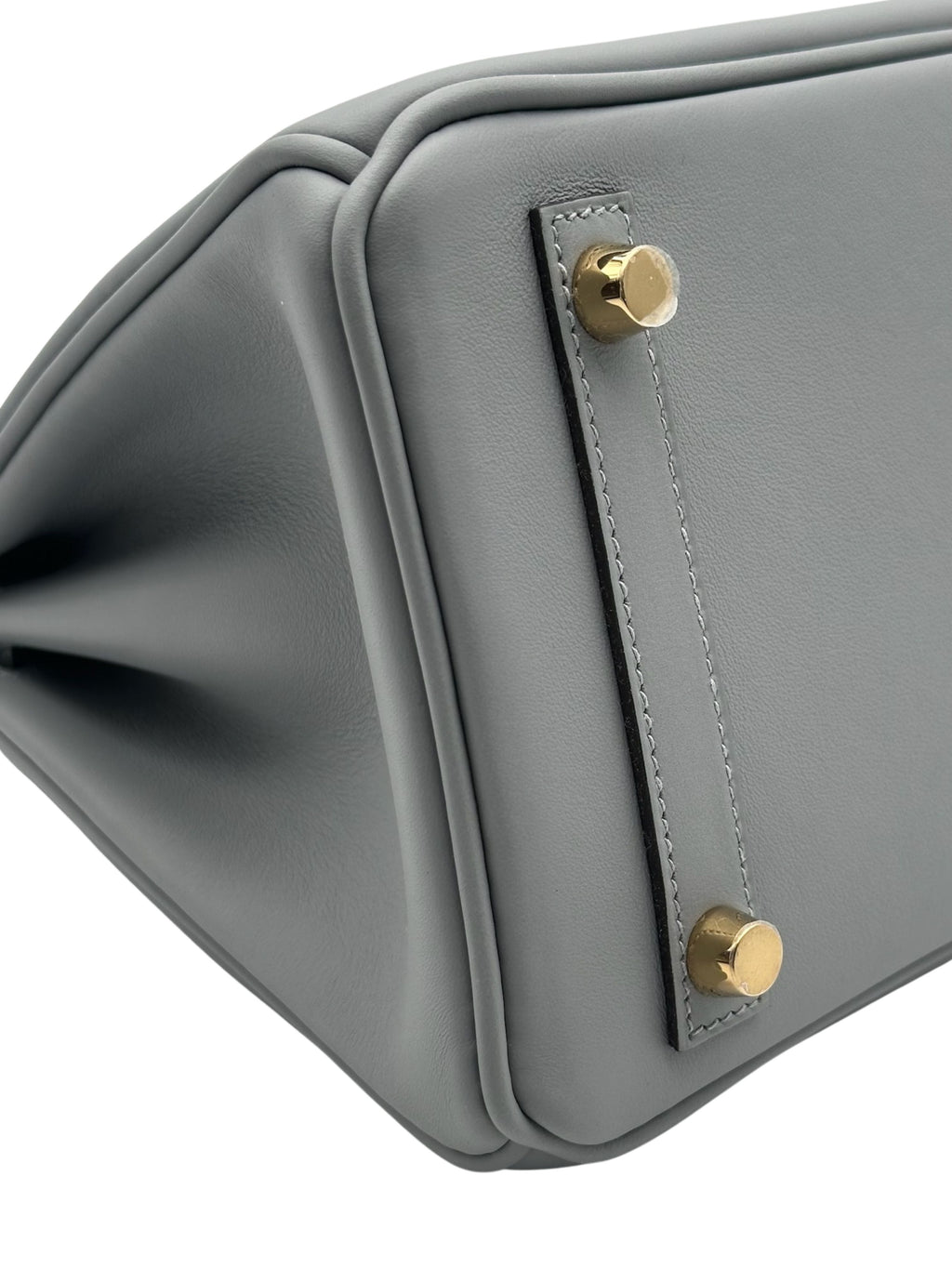 Hermès Birkin 25 Swift Gris Pantin Herraje Champán