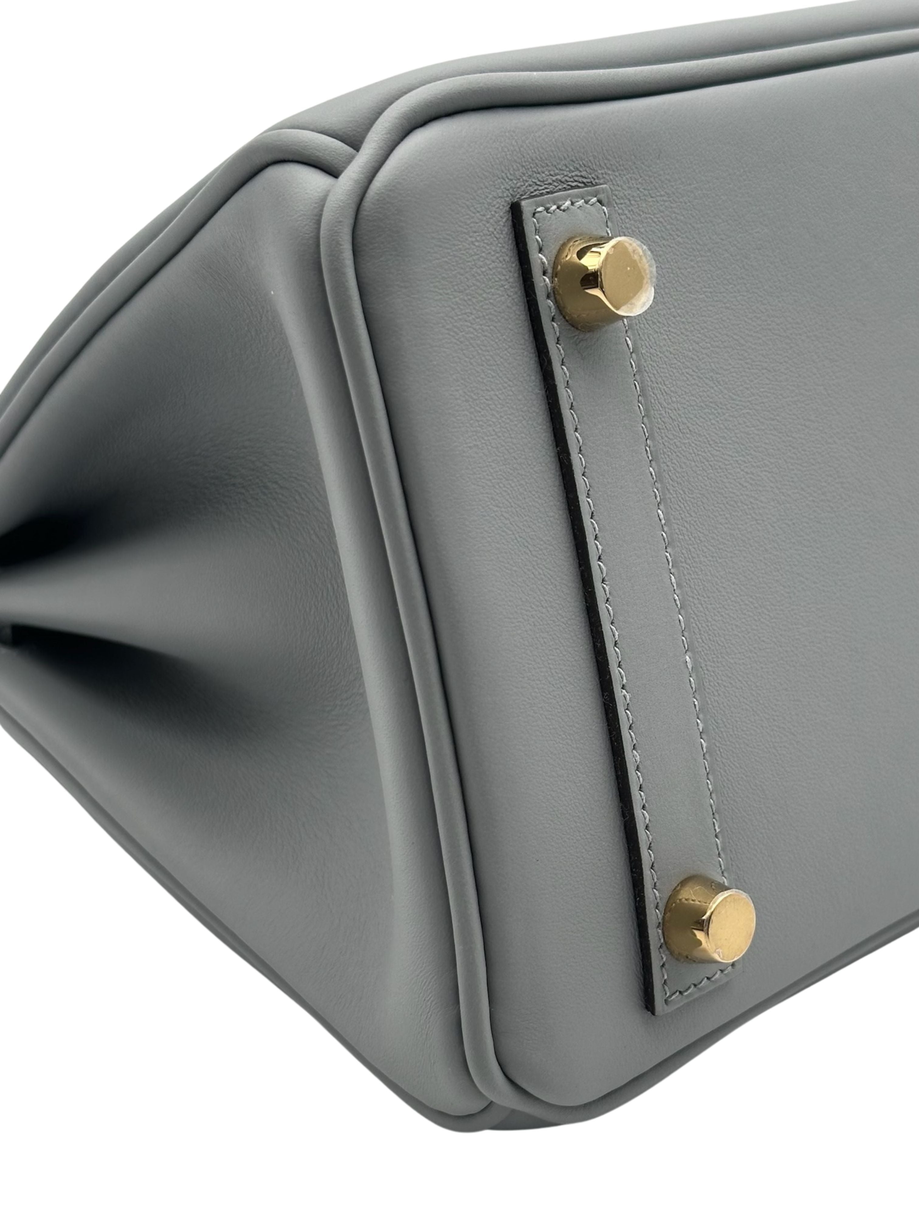 Hermès Birkin 25 Swift Gris Pantin Permabrass Hardware