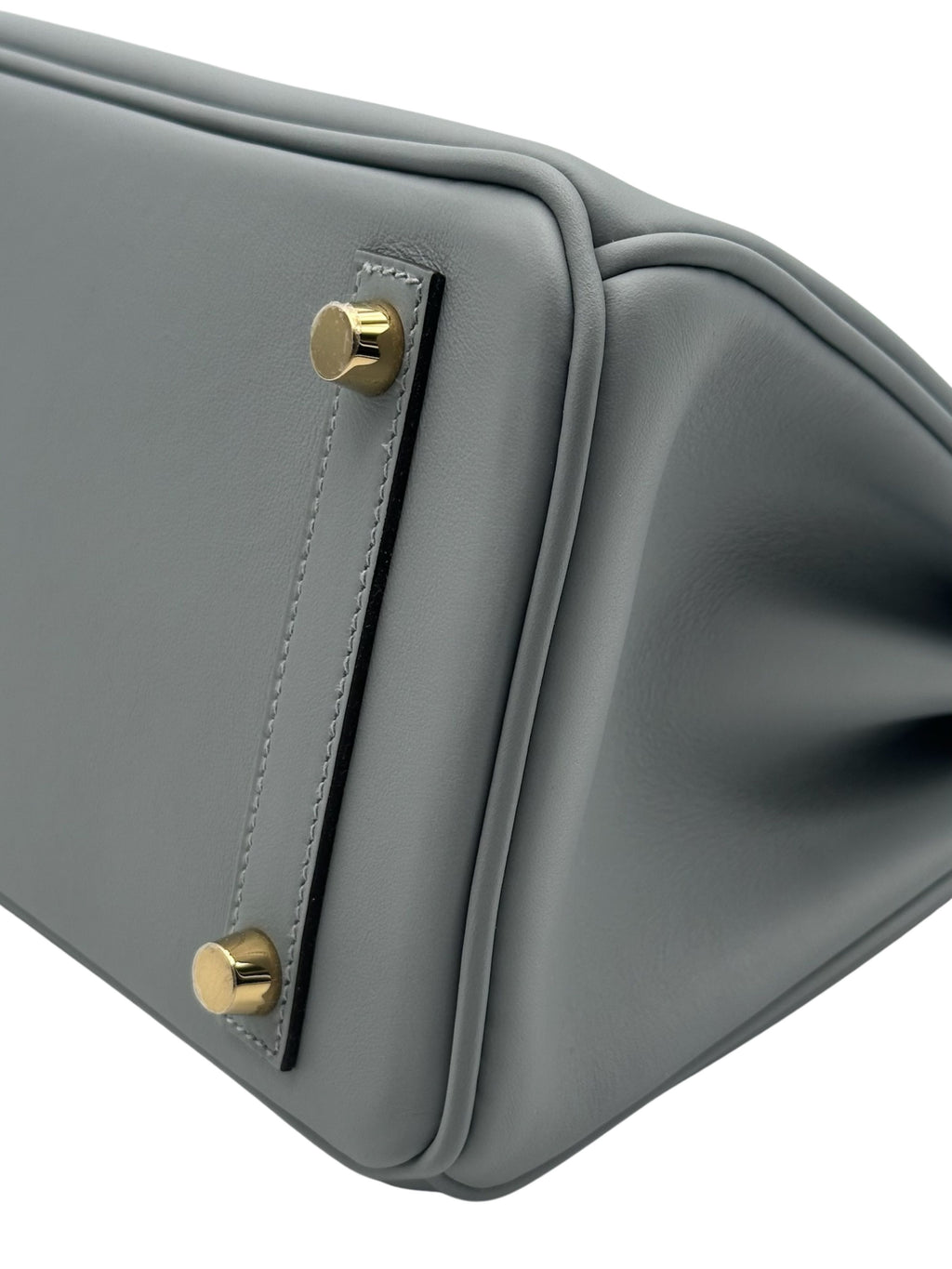 Hermès Birkin 25 Swift Gris Pantin Herraje Champán