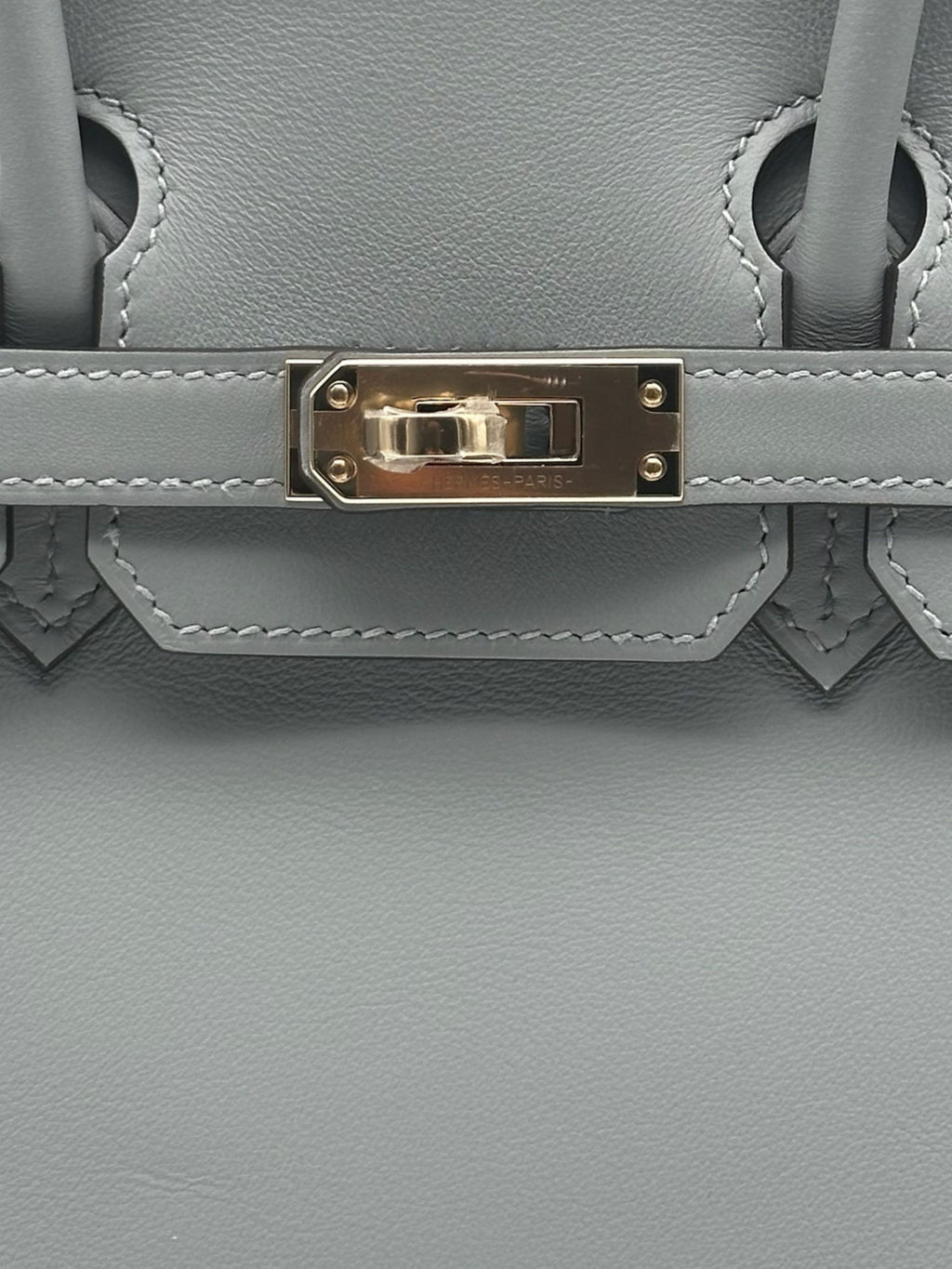 Hermès Birkin 25 Swift Gris Pantin Herraje Champán
