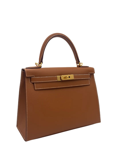 Hermès Kelly 28 Epsom Gold Gold Hardware
