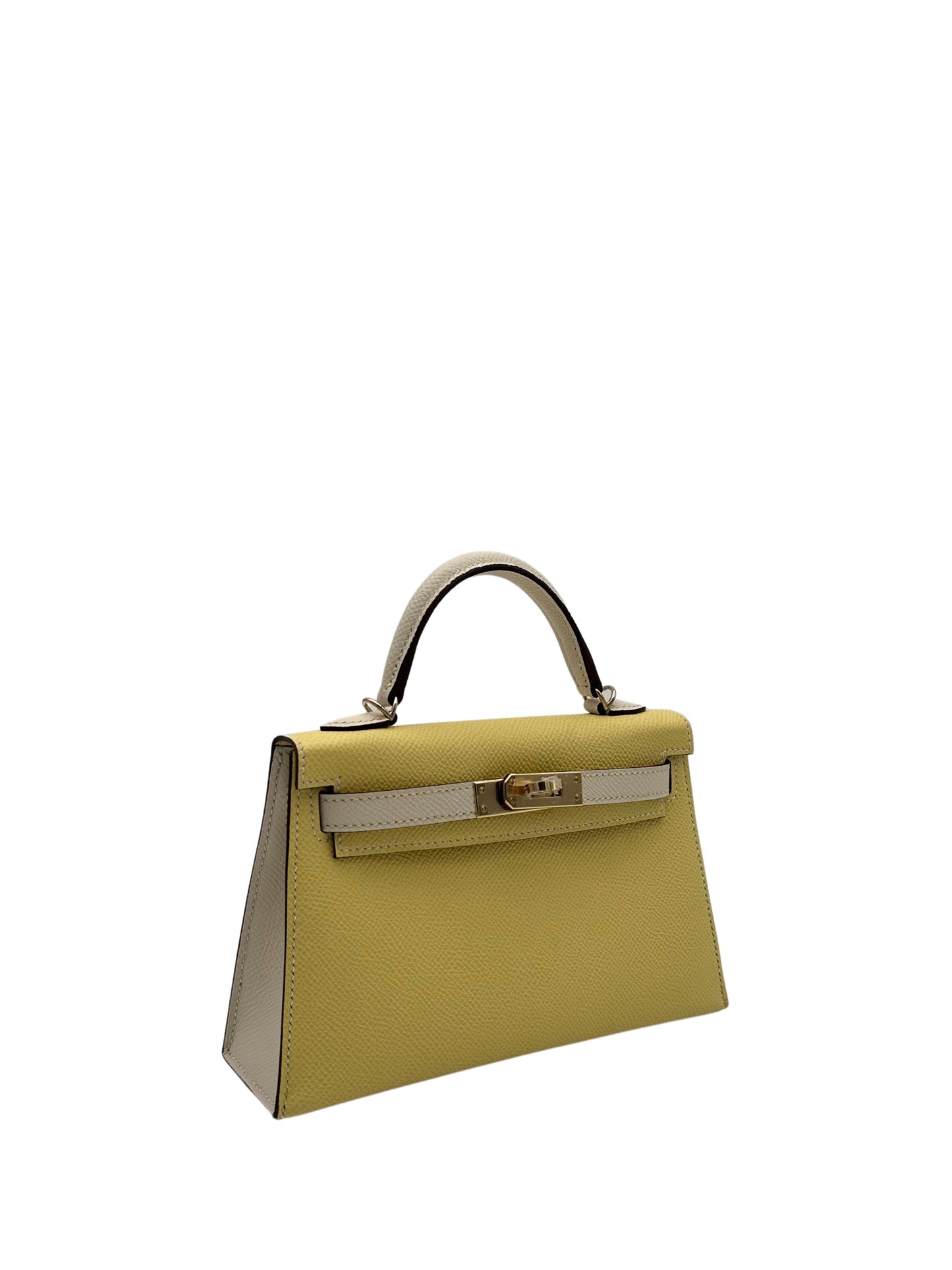Hermès Kelly Mini HSS Epsom Jaune Poussin/Craie