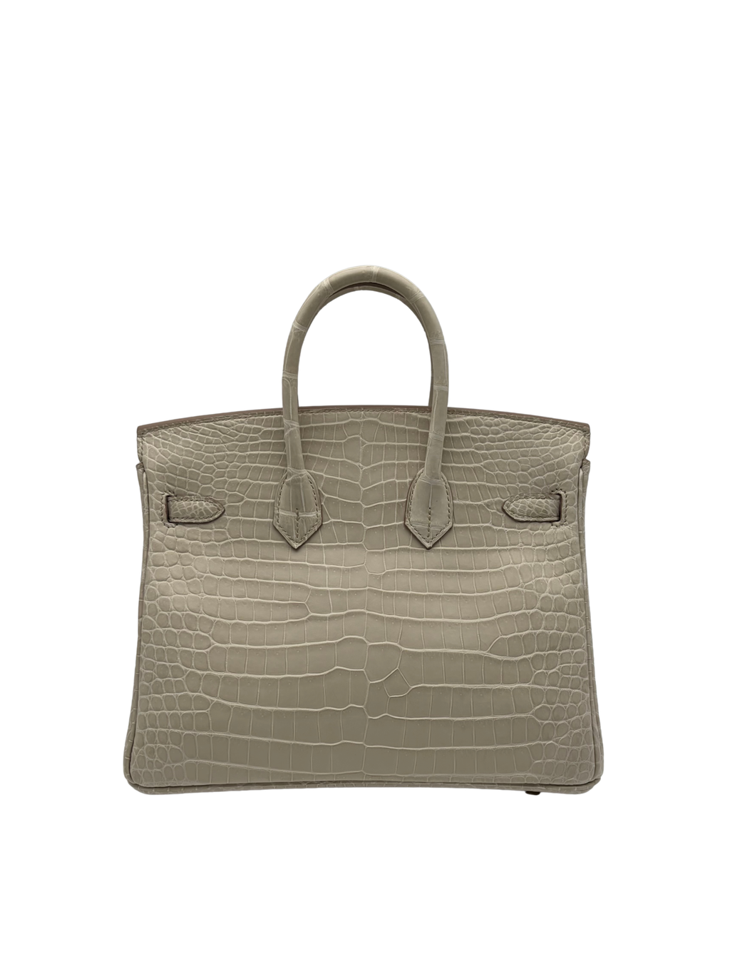 Hermès Birkin 25 Crocodile Porosus Beton Permabrass