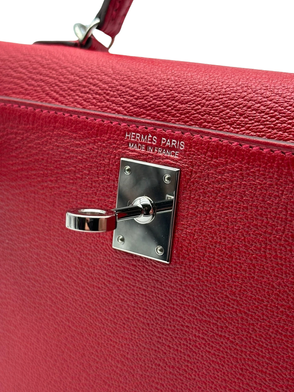Hermès Kelly Mini Chèvre Rouge Casaque/Pink Palladium Hardware