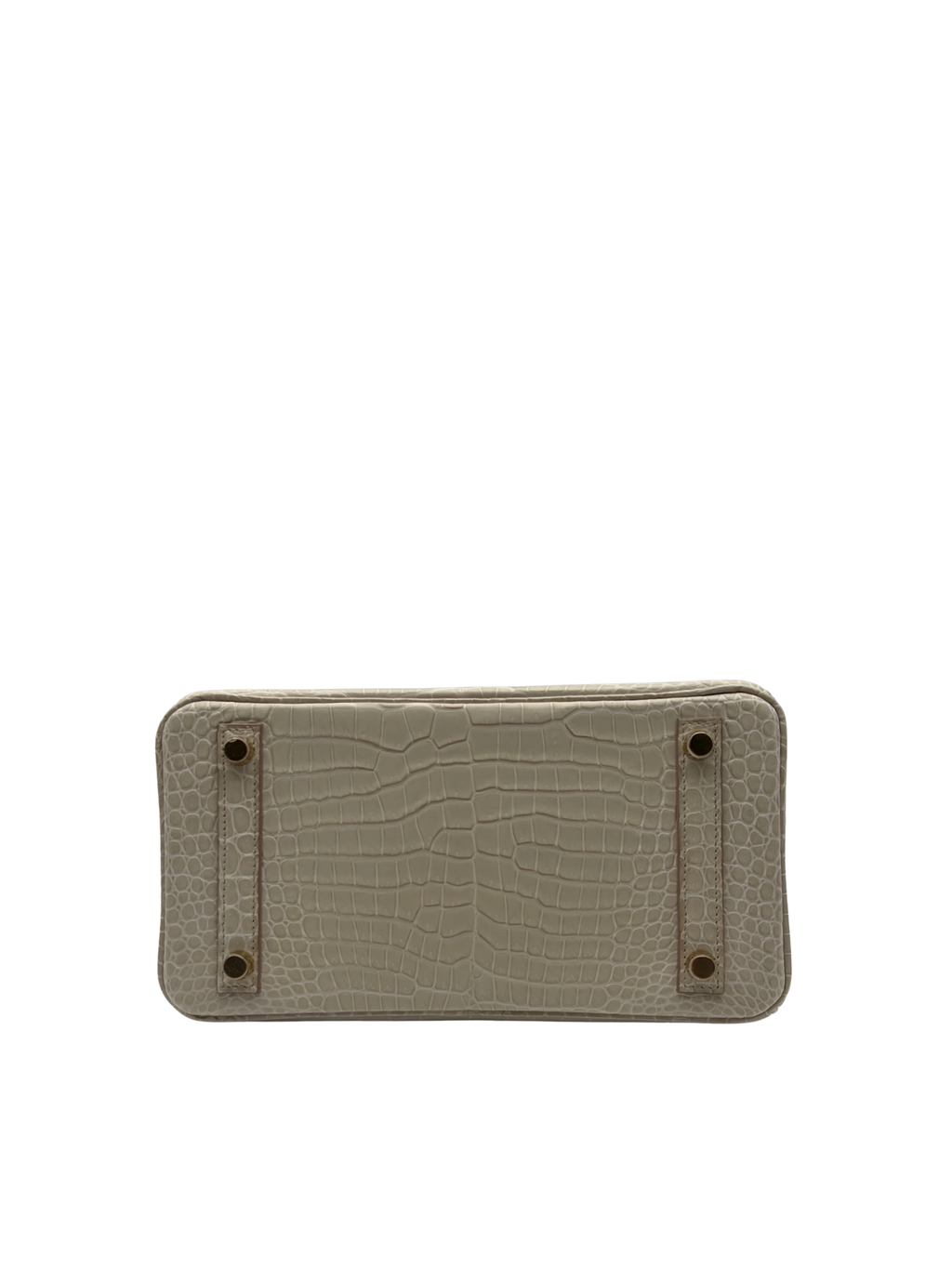 Hermès Birkin 25 Crocodile Porosus Beton Permabrass