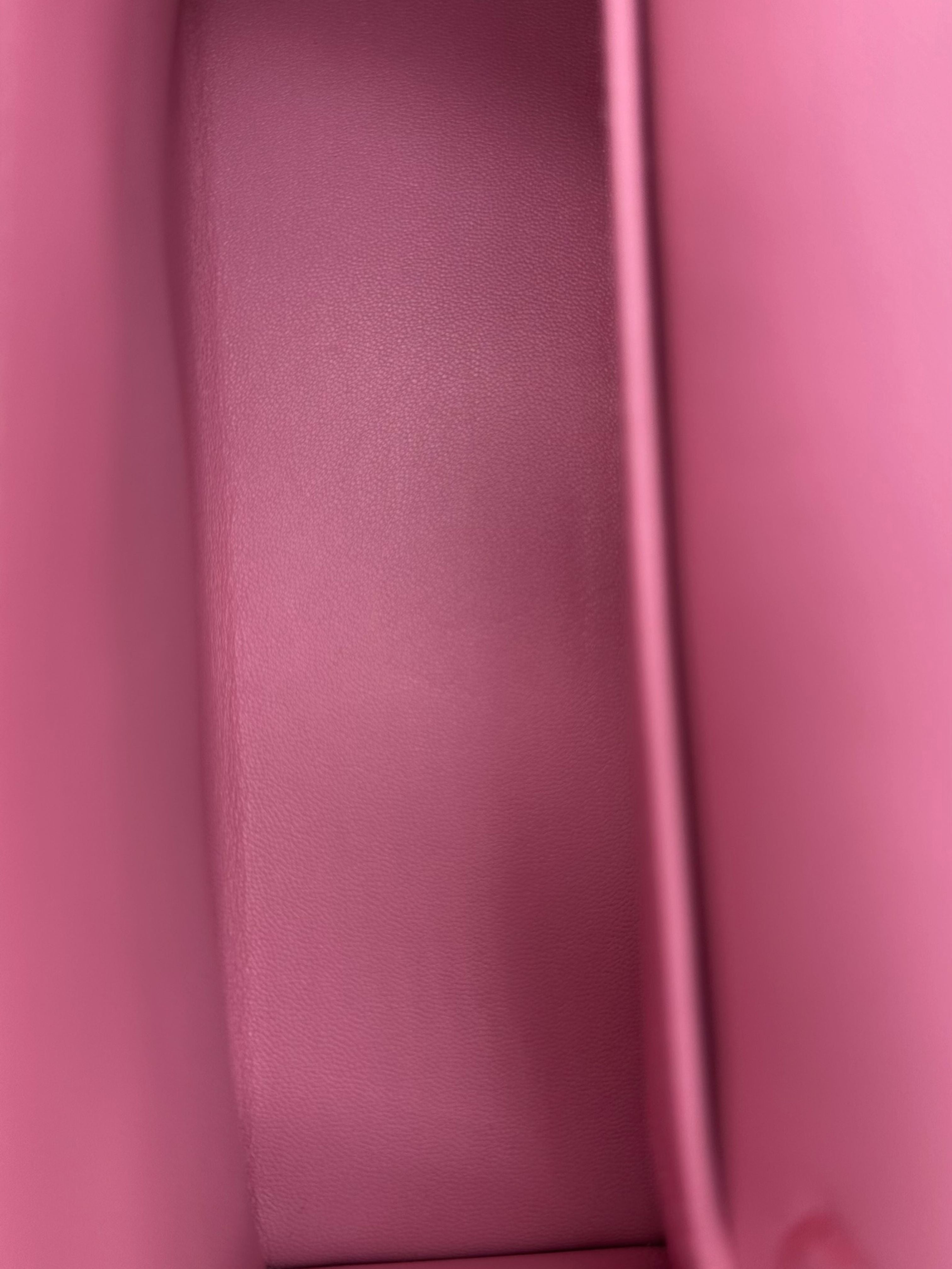 Hermès Kelly Mini Chèvre Rouge Casaque/Pink Palladium Hardware