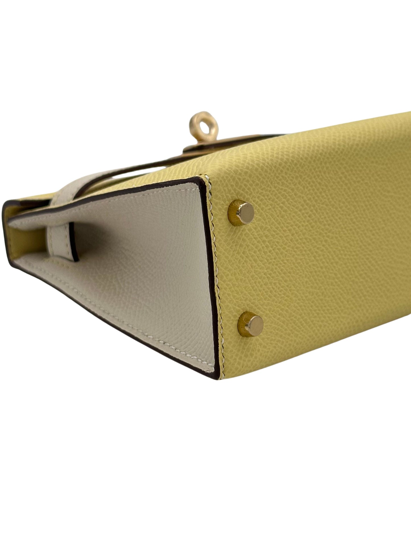 Hermès Kelly Mini HSS Epsom Jaune Poussin/Craie