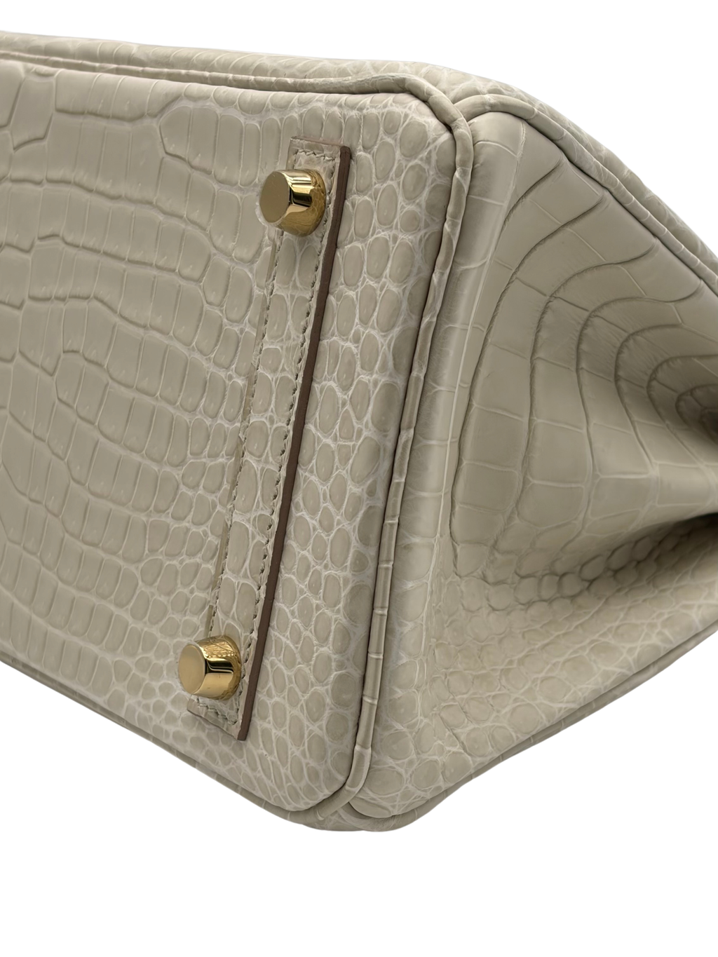 Hermès Birkin 25 Crocodile Porosus Beton Permabrass