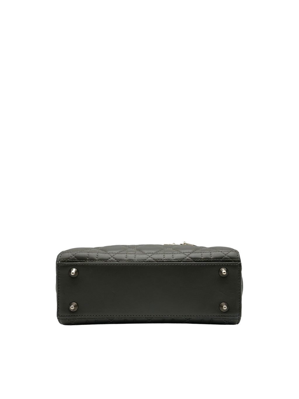 Dior Lady Small Lambskin Dark Green Gold Hardware